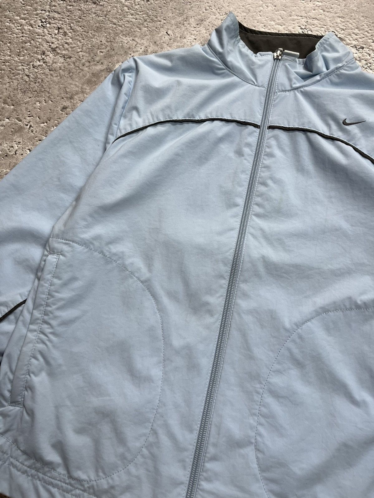 Nike Vintage Nike Women’s Light Blue Windbreaker Jacket Size XS / US 0-2 / IT 36-38 - 6 Thumbnail