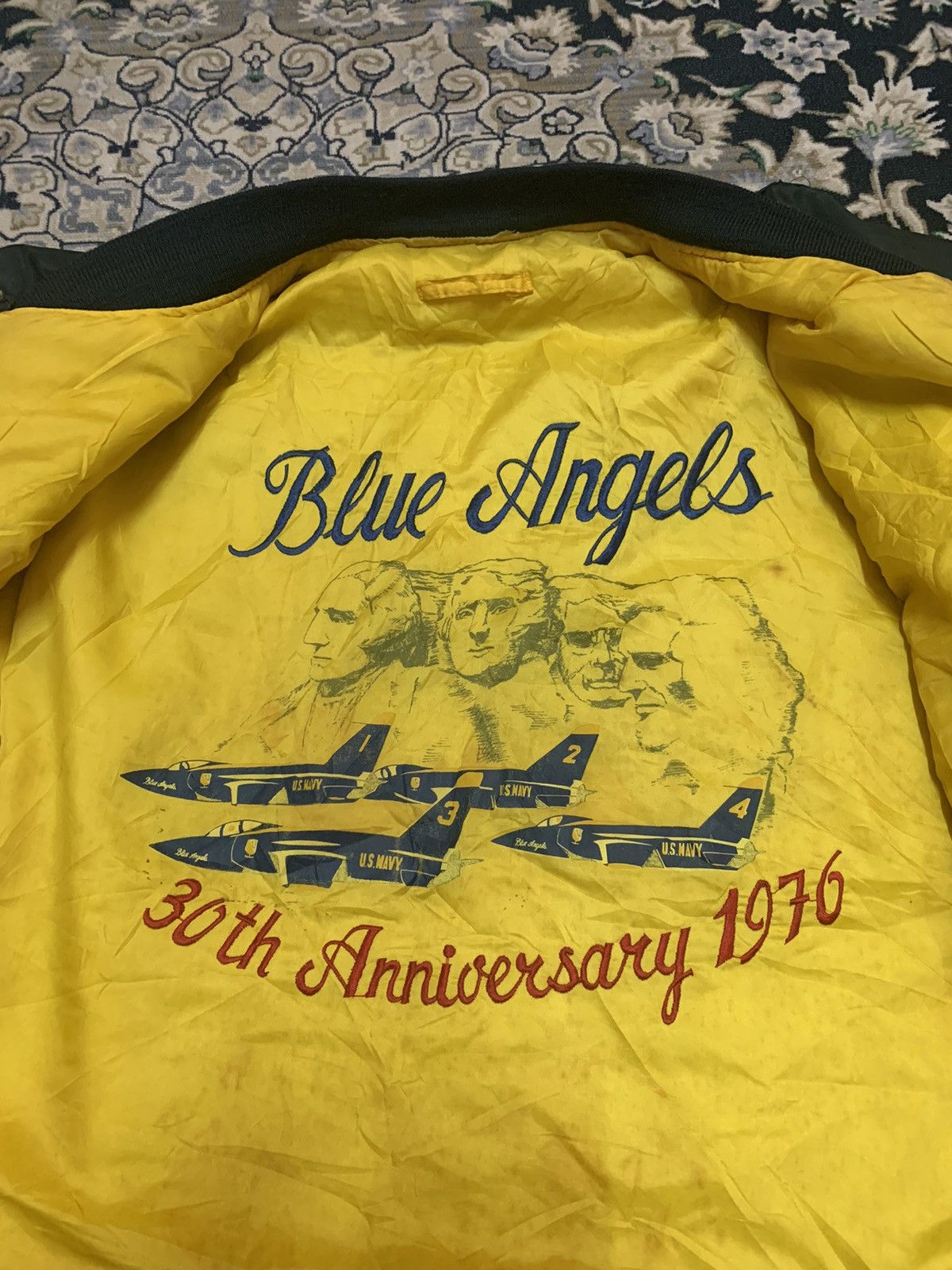Avirex VINTAGE AVIREX USN BOMBER EMBROIDERED LOGO REVERSIBLE Size US S / EU 44-46 / 1 - 16 Thumbnail