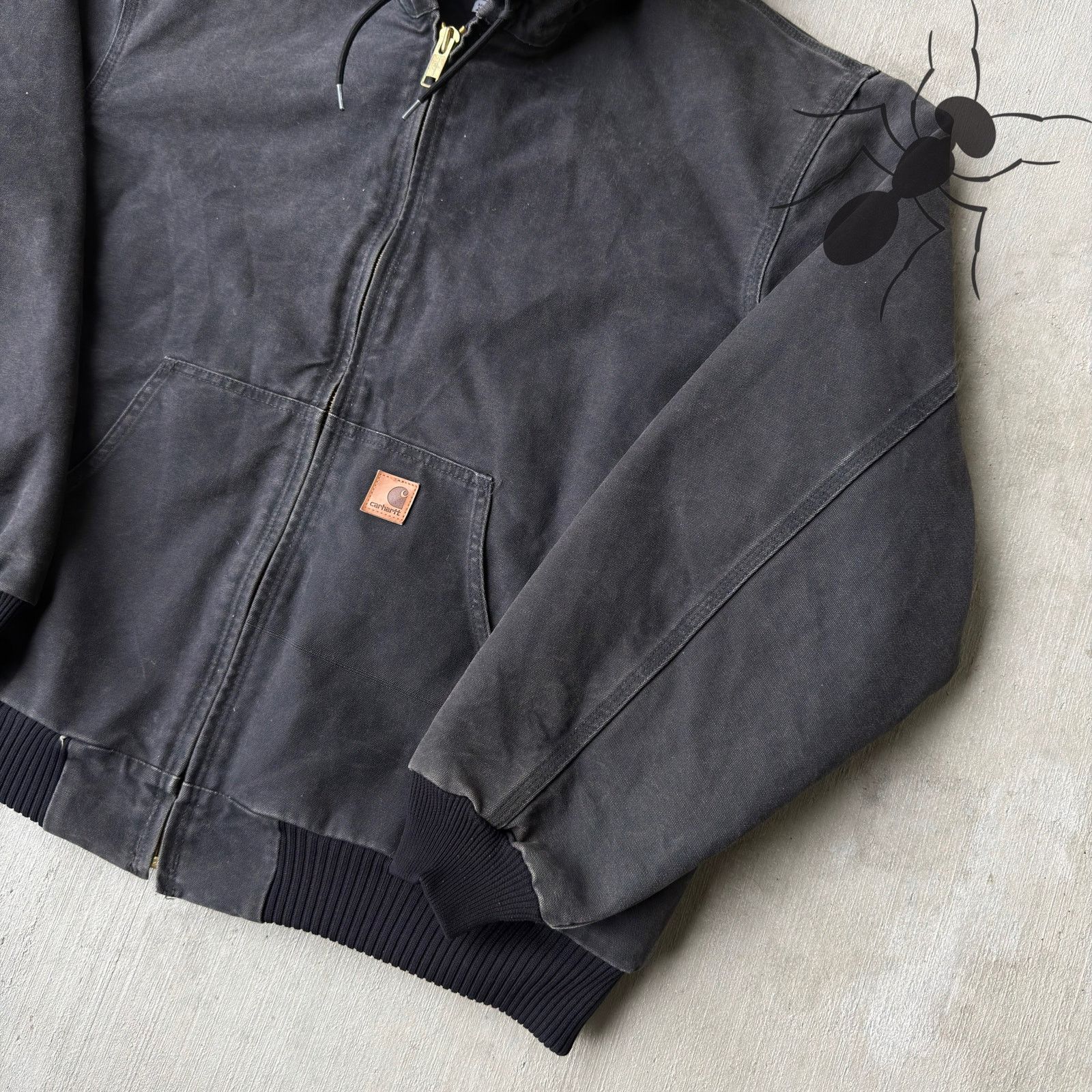 Carhartt × Vintage Carhartt J130 black hooded work wear jacket Size US XL / EU 56 / 4 - 4 Thumbnail