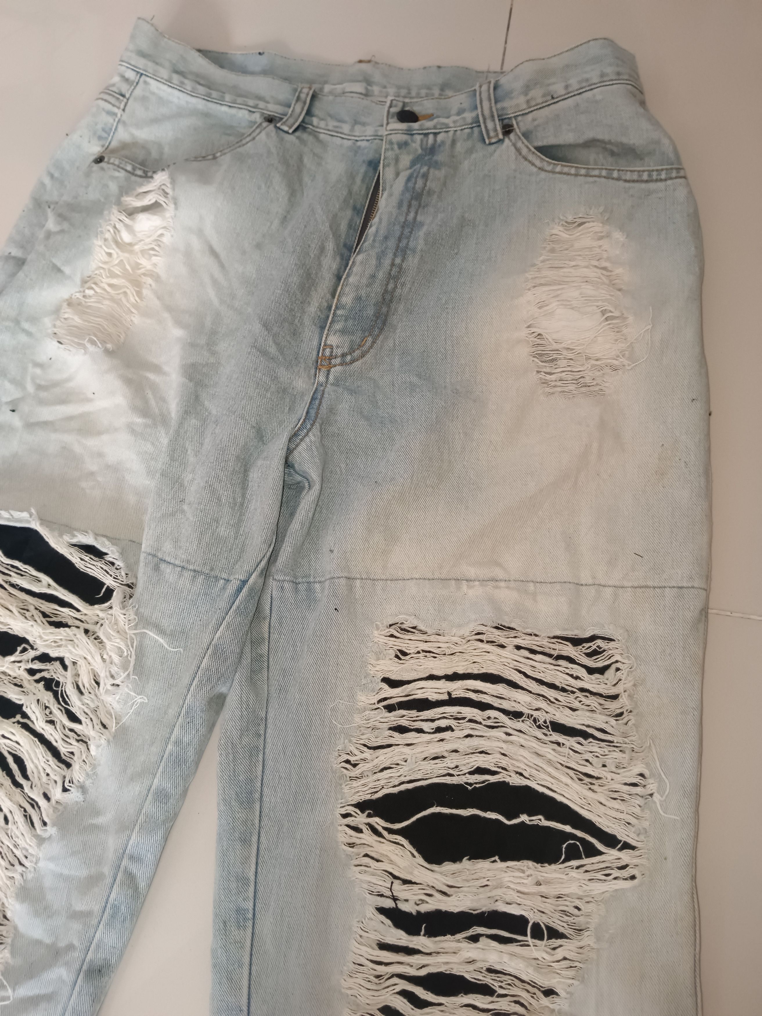 Japanese Brand Vintage Y2K Breath destroy Jeans Size US 34 / EU 50 - 3 Thumbnail