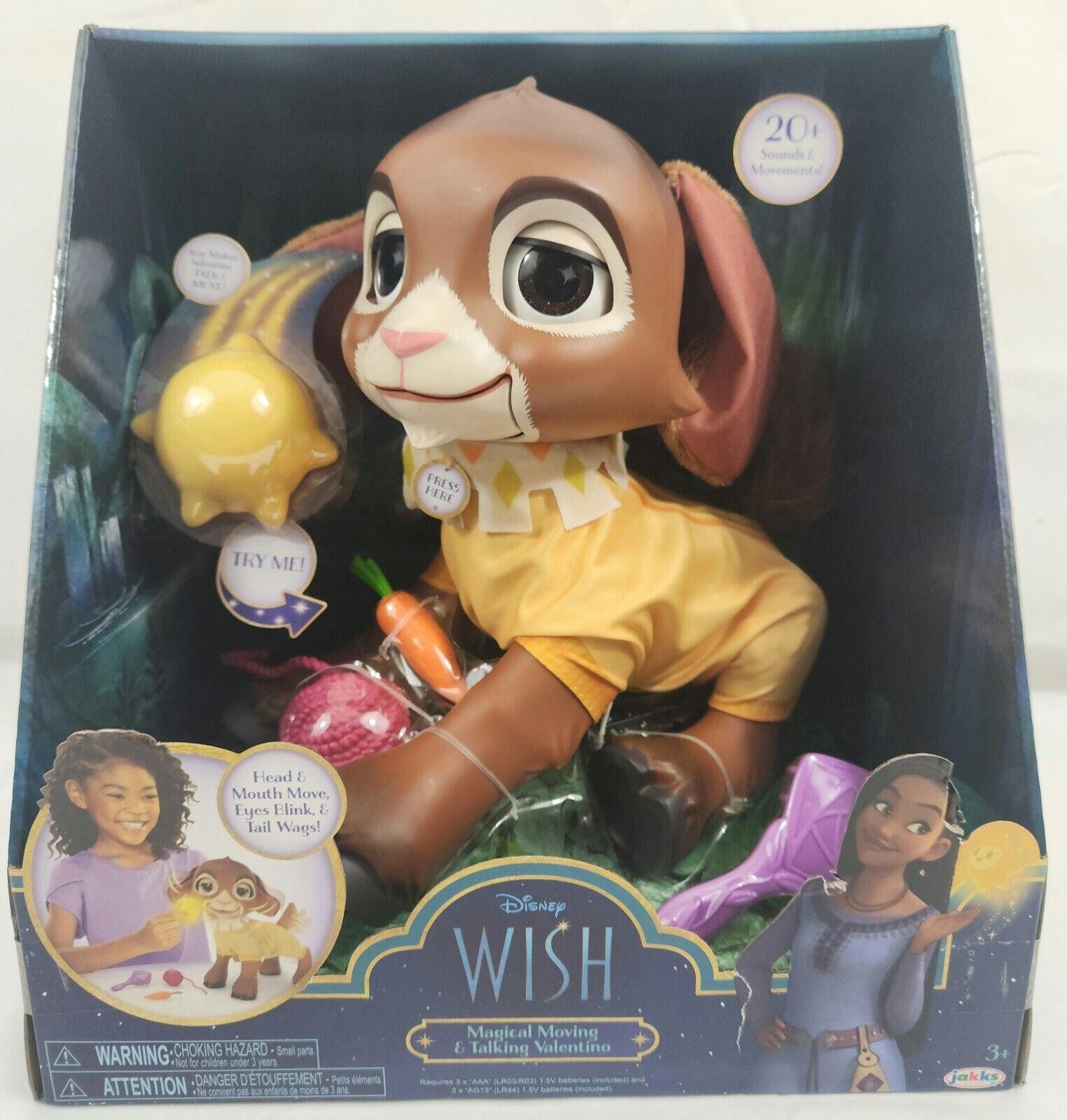 Disney Disney 100 Wish Magical Moving Talking Valentino Large Doll Size ONE SIZE - 1 Thumbnail