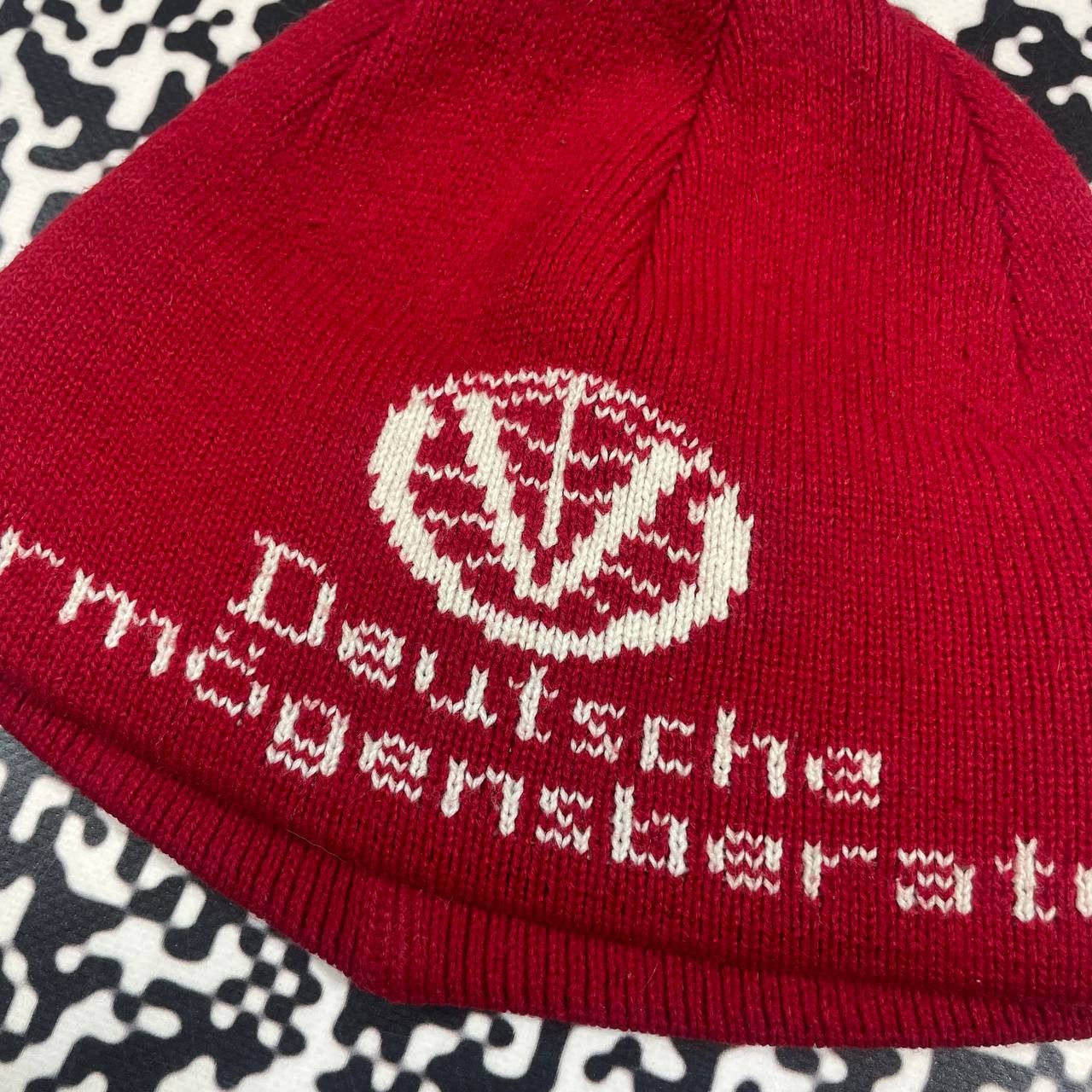 Ferrari Vintage 90s Michael Schumacher Ferrari Racing Beanie Hat Size ONE SIZE - 5 Thumbnail
