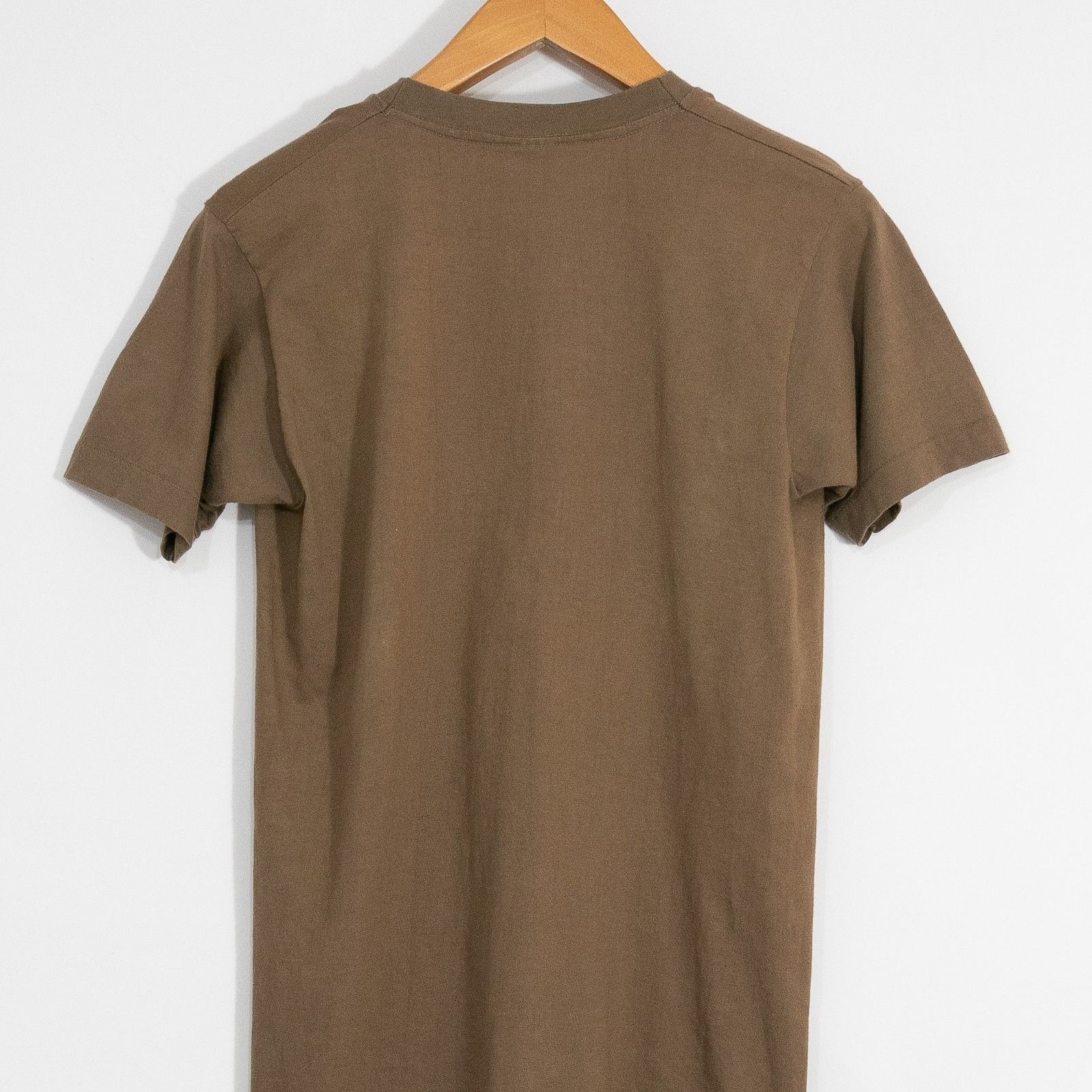 Vintage Vintage 90s Blank Brown T Shirt Mens Medium - Single Stitch Size US M / EU 48-50 / 2 - 6 Thumbnail
