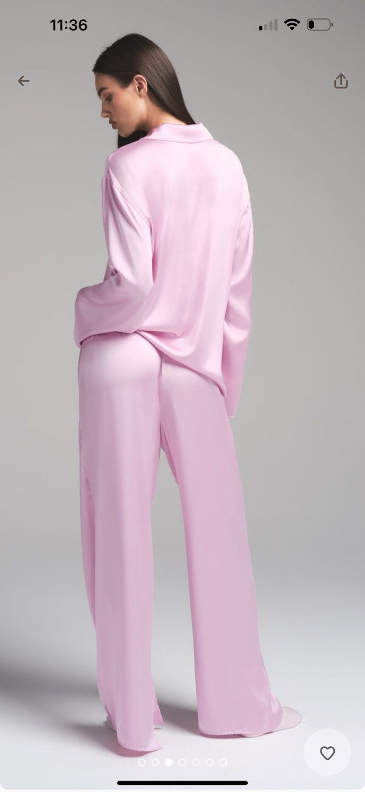 SKIMS Skims Woven Shine Pink Rose Sleep Set Size S / US 4 / IT 40 - 3 Thumbnail