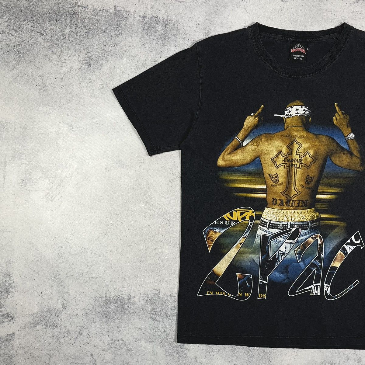 Rap Tees Vintage 2Pac Tupac Shakur faded rap tee 90’s Size US M / EU 48-50 / 2 - 4 Thumbnail