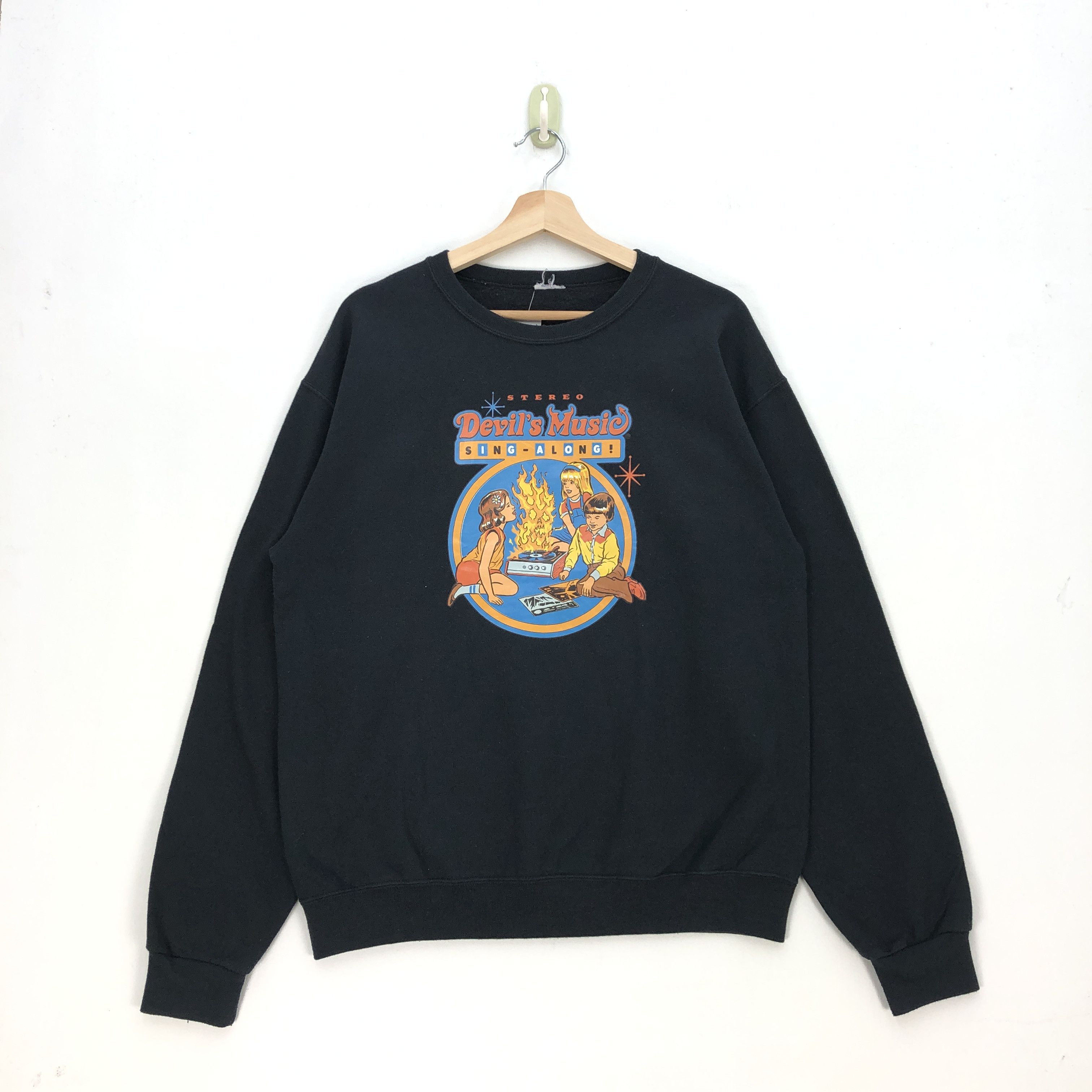 Vintage Vintage Devil Music Sing Along Sweater Movie Sweatshirt Size US M / EU 48-50 / 2 - 1 Thumbnail