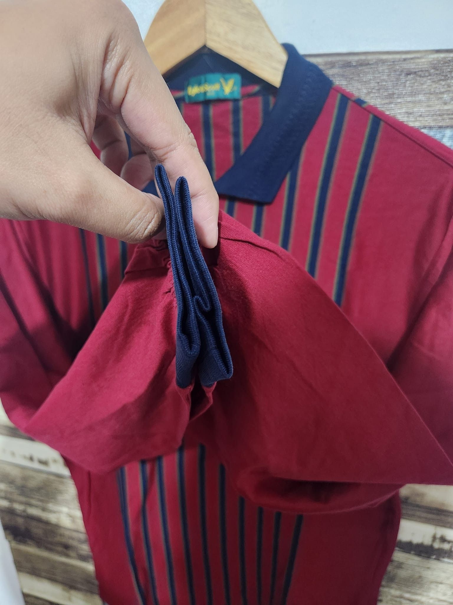 Lyle & Scott × Vintage Vintage Lyle & Scott Polo Shirt Stripe Long Sleeve Size US M / EU 48-50 / 2 - 6 Thumbnail