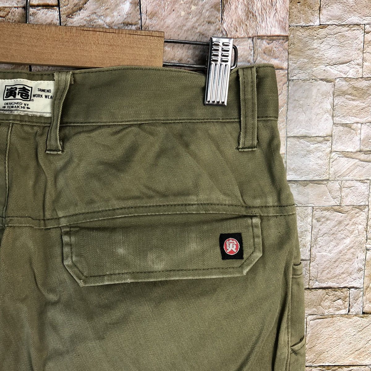 Japanese Brand Japan vintage faded Green utility Cargo Pants #A125 Size US 30 / EU 46 - 16 Thumbnail