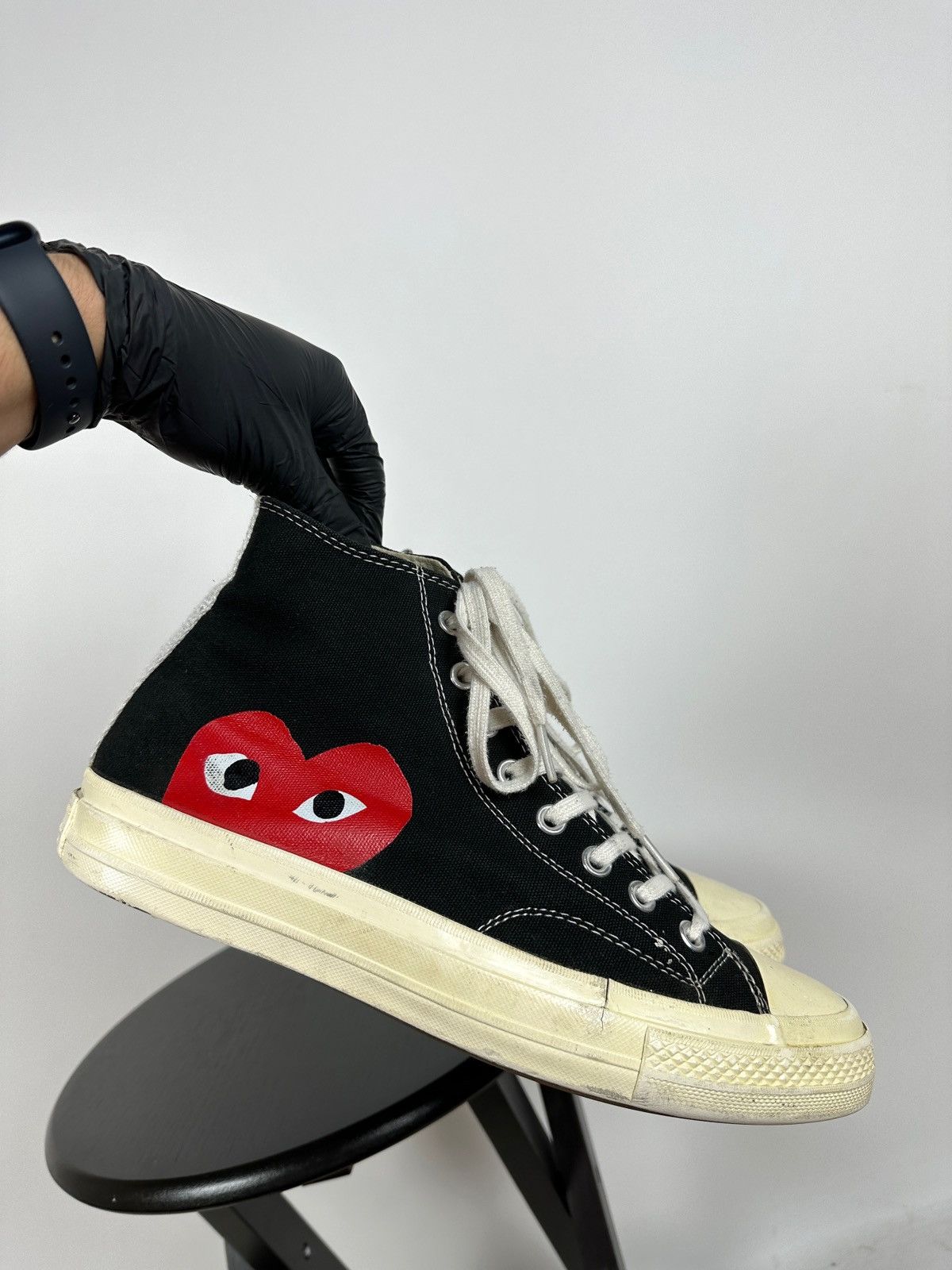 Comme des Garcons Comme Des Garçons x Chuck Taylor Converse All Star Hi Top Size US 10 / EU 43 - 11 Thumbnail