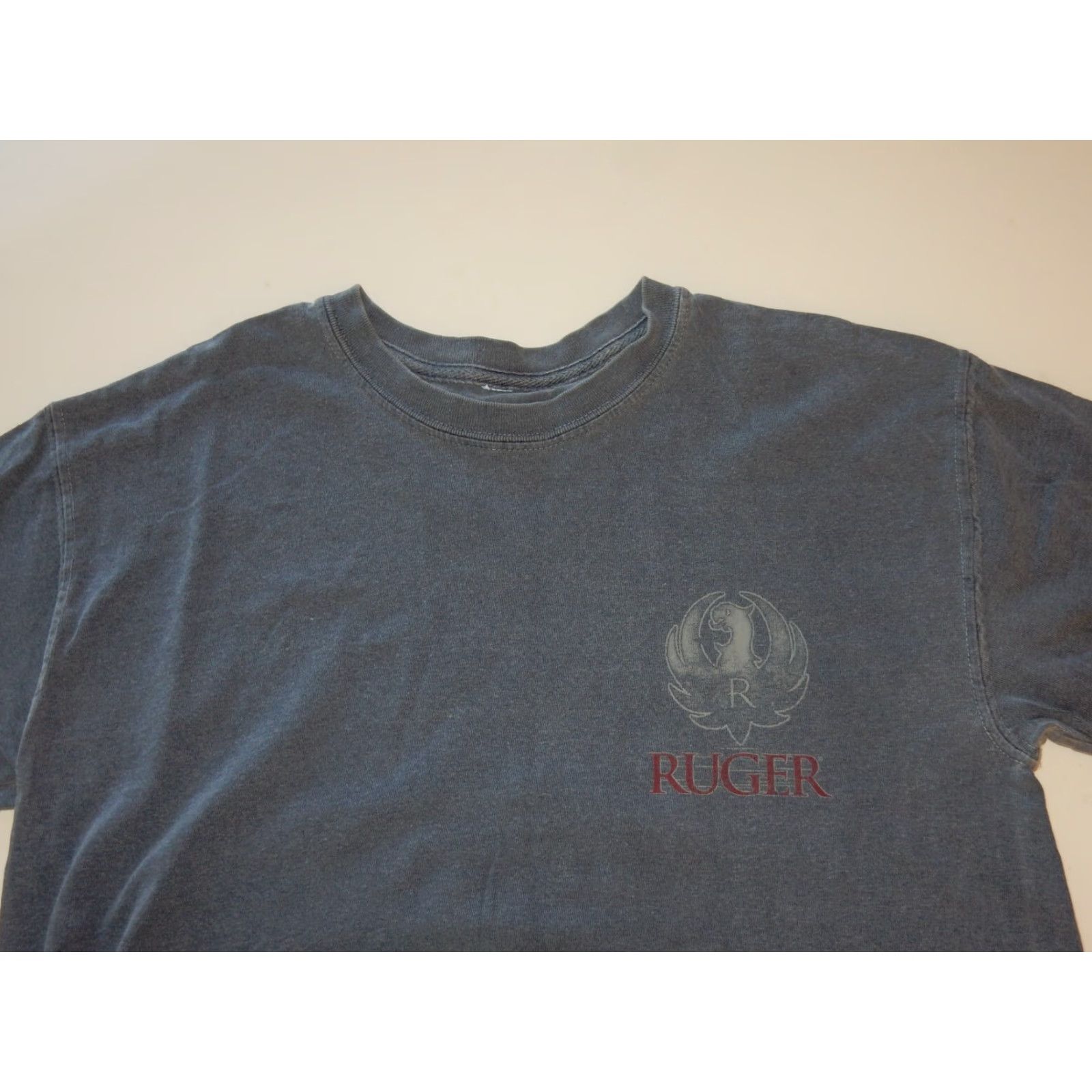 Vintage Ruger Men's T Shirt Size M Short Sleeve Cotton Graphic Print Gray Guns 2000s Size US M / EU 48-50 / 2 - 2 Thumbnail