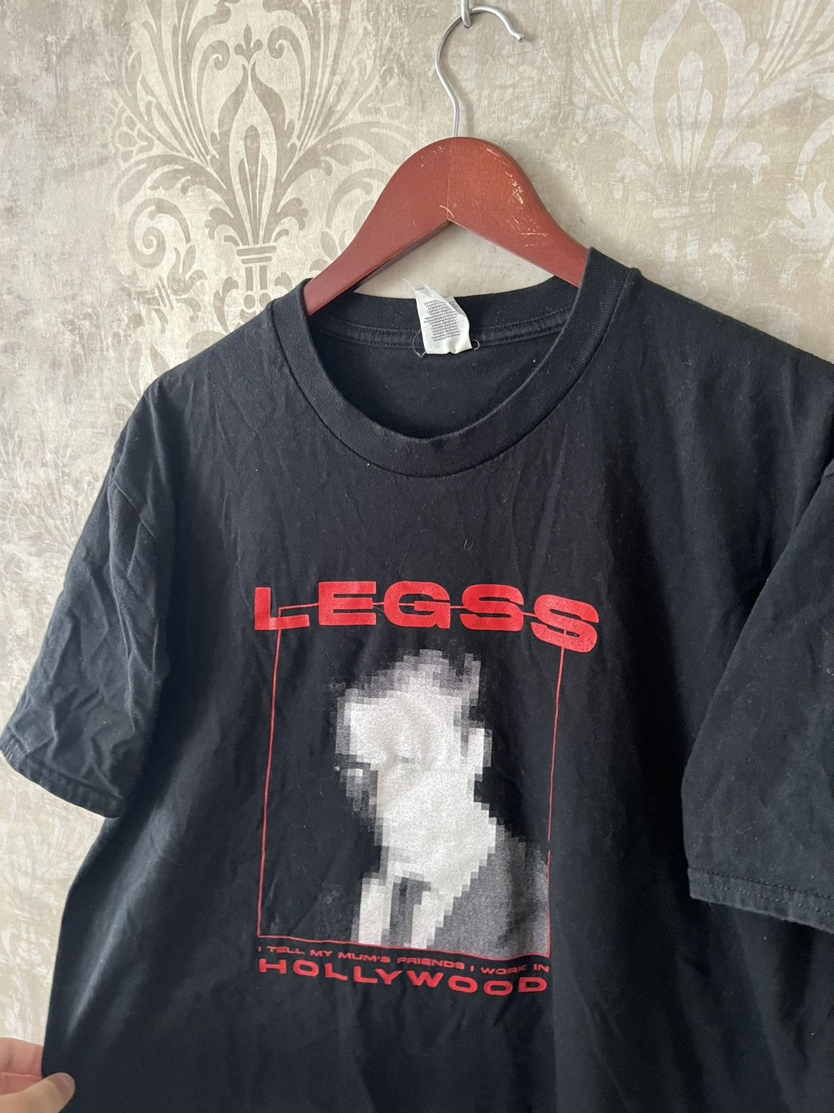 Vintage LEGSS Hollywood Graphic T-Shirt Black Vintage Style Size US L / EU 52-54 / 3 - 3 Thumbnail