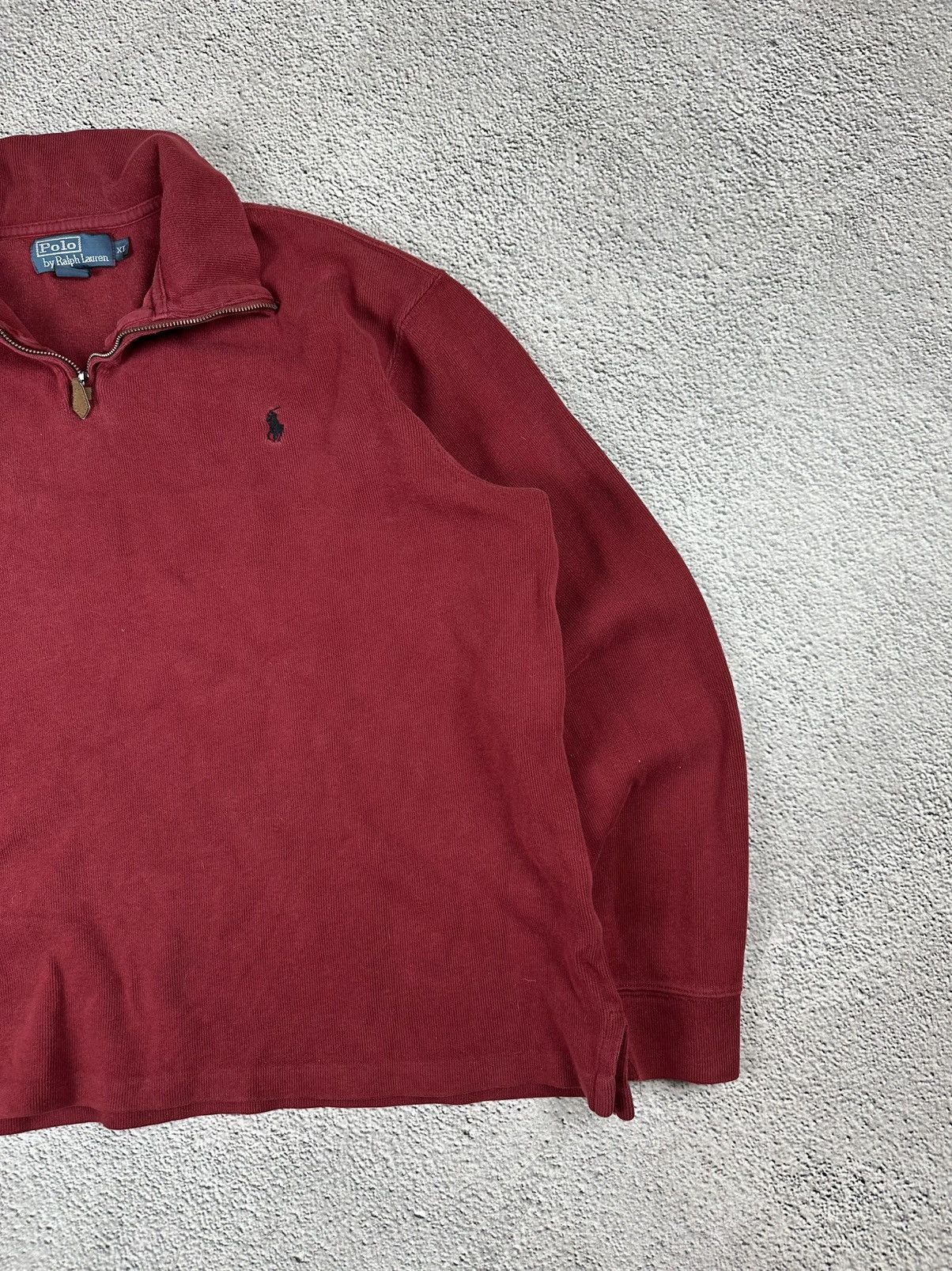 Polo Ralph Lauren Vintage Polo by Ralph Lauren 1/4 Zip Hoodie Knitwear Sweater Size US XL / EU 56 / 4 - 5 Thumbnail