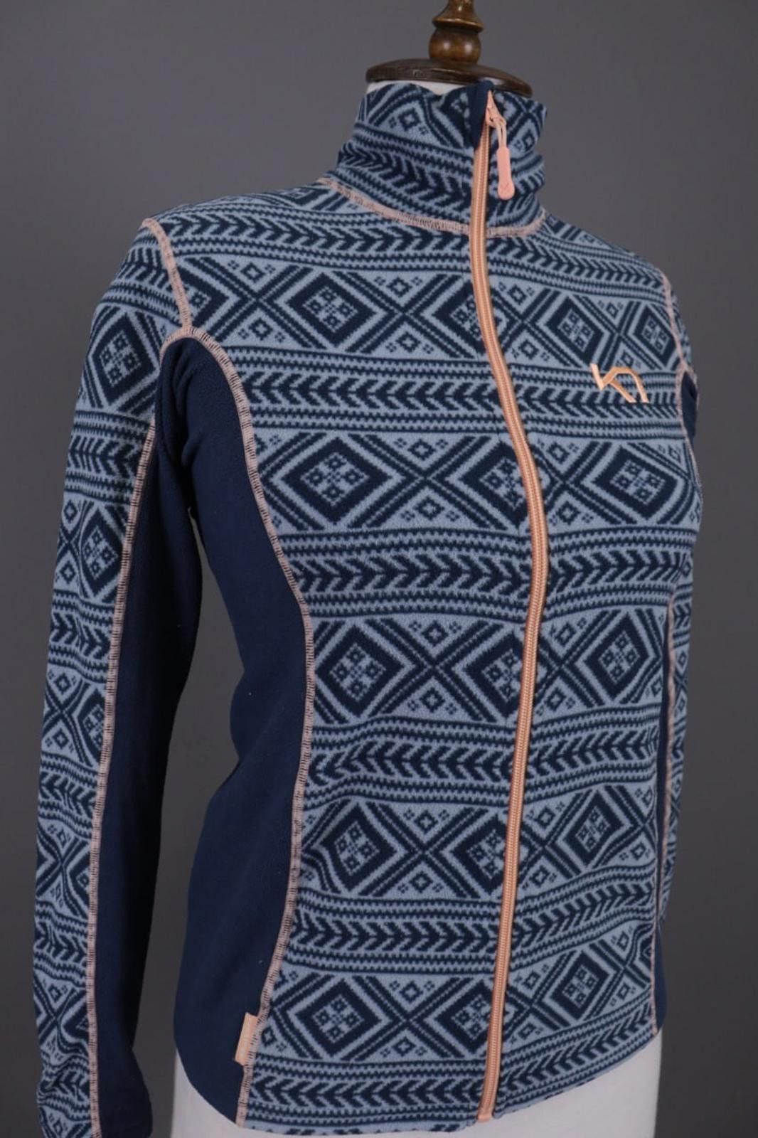 Designer Kari Traa Blue Nordic Fair Jacket Size S Size S / US 4 / IT 40 - 6 Thumbnail