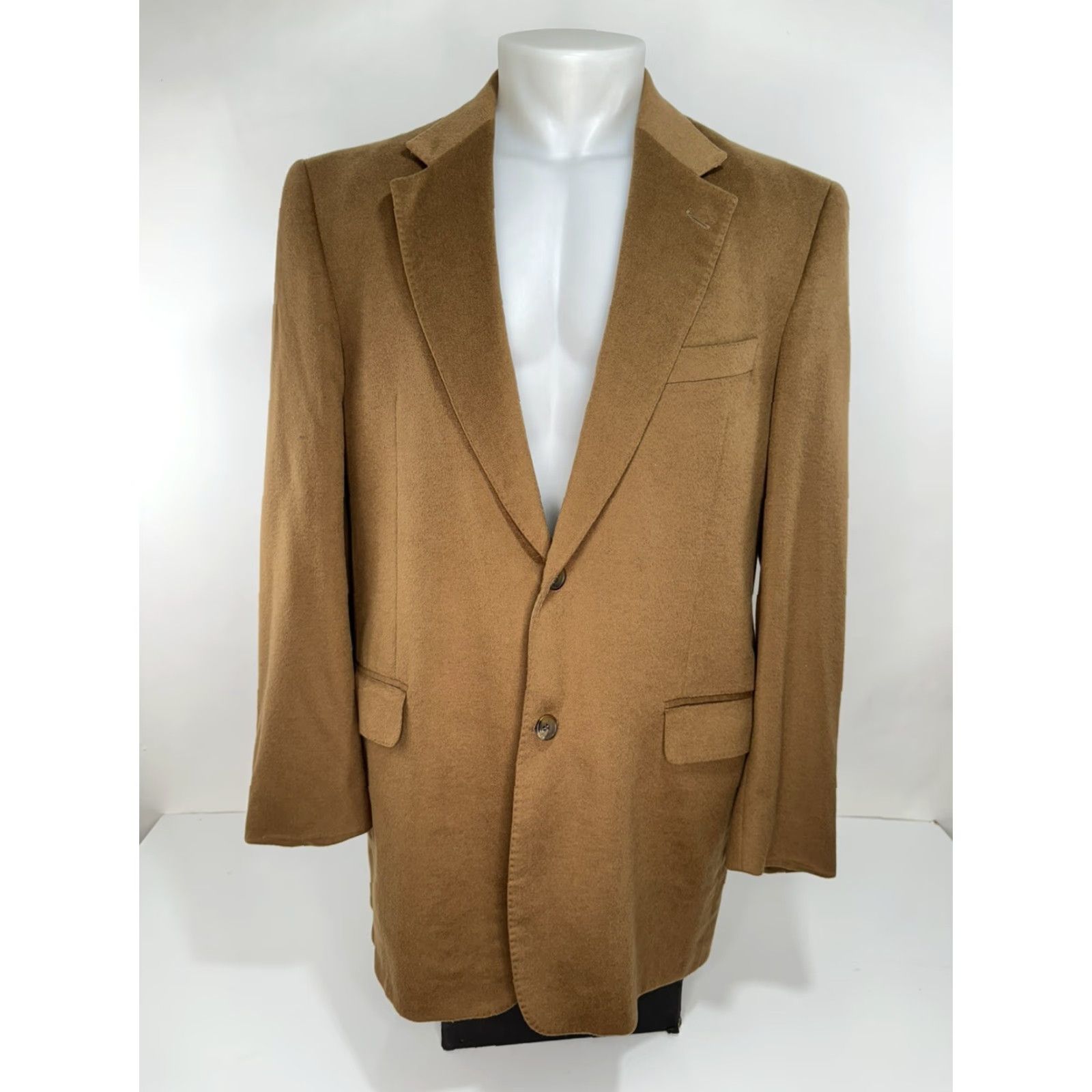 Vintage COPPLEY Cashmere Mens 42 Blazer Jacket Big & Tall Brown Coppley Blazer Mens 42 Cashmere Brown Blazer Mens Size 42R - 2 Thumbnail