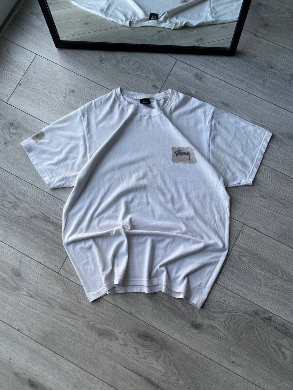 Stussy × Vintage Vintage Stussy White Boxy T-shirt Y2K M Size US M / EU 48-50 / 2 - 3 Thumbnail