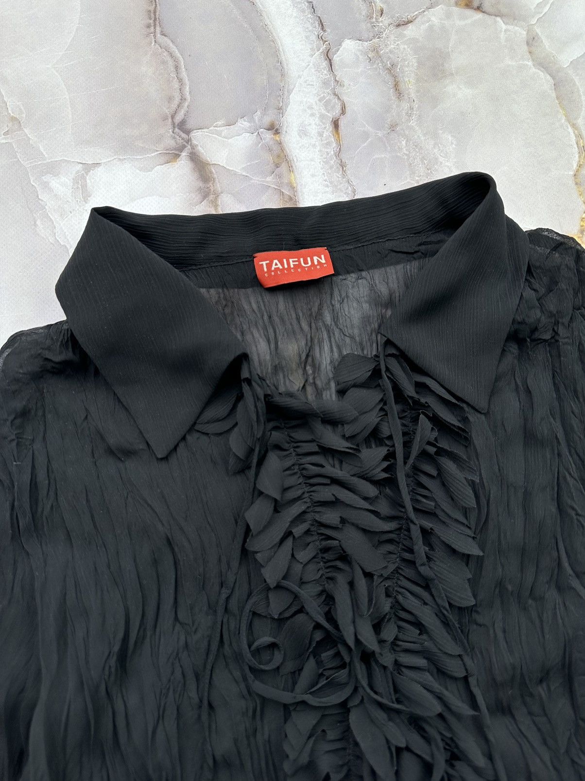 Japanese Brand Vintage Mesh Blouse Size L / US 10 / IT 46 - 2 Thumbnail