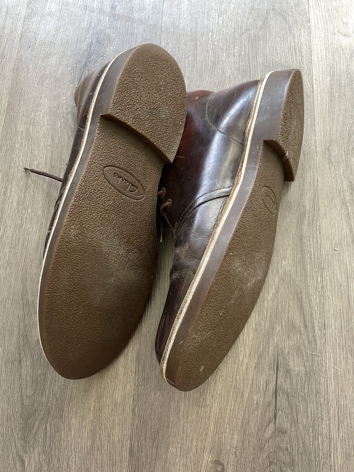 Clarks Clark’s “Leather” Mid Lace-up Shoes (Sz.9.5) Size US 9.5 / EU 42-43 - 4 Thumbnail