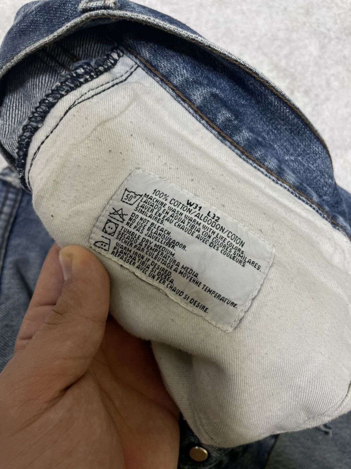 Dickies × If Six Was Nine × Le Grande Bleu (L.G.B.) Y2K Distress Dickies Cuffs Denim IFSIXWASNINE Style Size US 31 - 15 Thumbnail
