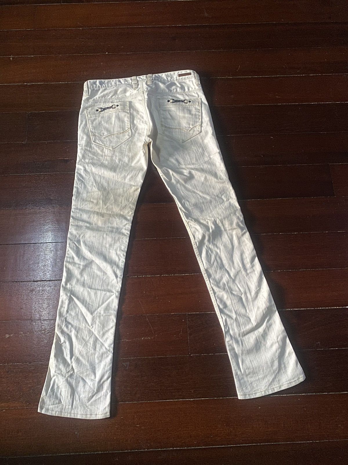 Nicole Club Fire 🔥 design NICOLE CLUB boot cut wide leg low rise jeans Size US 33 - 11 Thumbnail