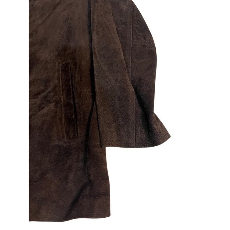 Perry Ellis VTG Perry Ellis Jacket Mens Brown Suede Button Closure M Size US M / EU 48-50 / 2 - 5 Thumbnail