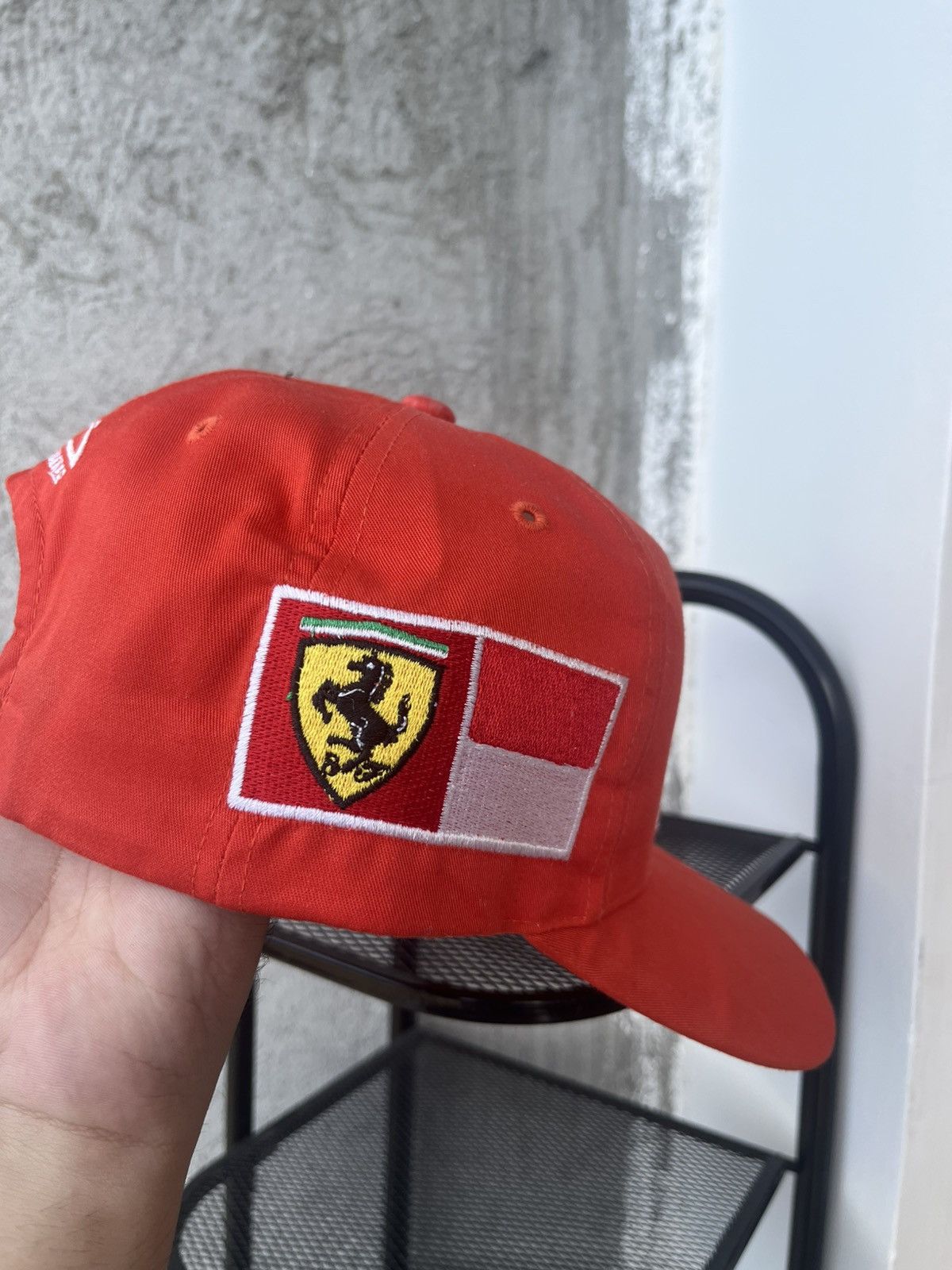 Ferrari Vintage 1990s Ferrari Formula 1 Michael Schumacher Dekra Cap Size ONE SIZE - 3 Thumbnail