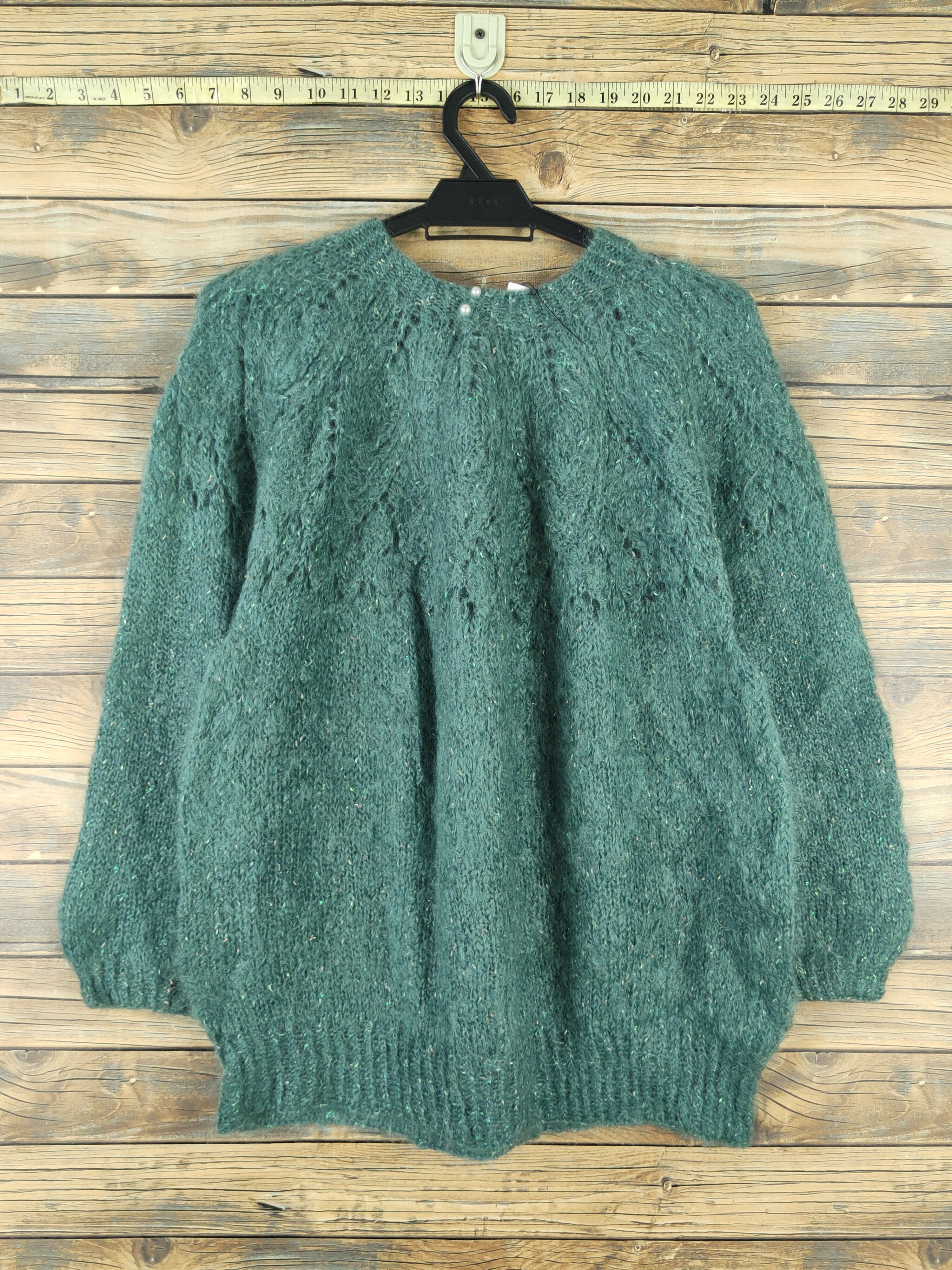 Japanese Brand Japanese Brand Green Knitwear Wool Sweatshirts #W2138 Size M / US 6-8 / IT 42-44 - 1 Thumbnail