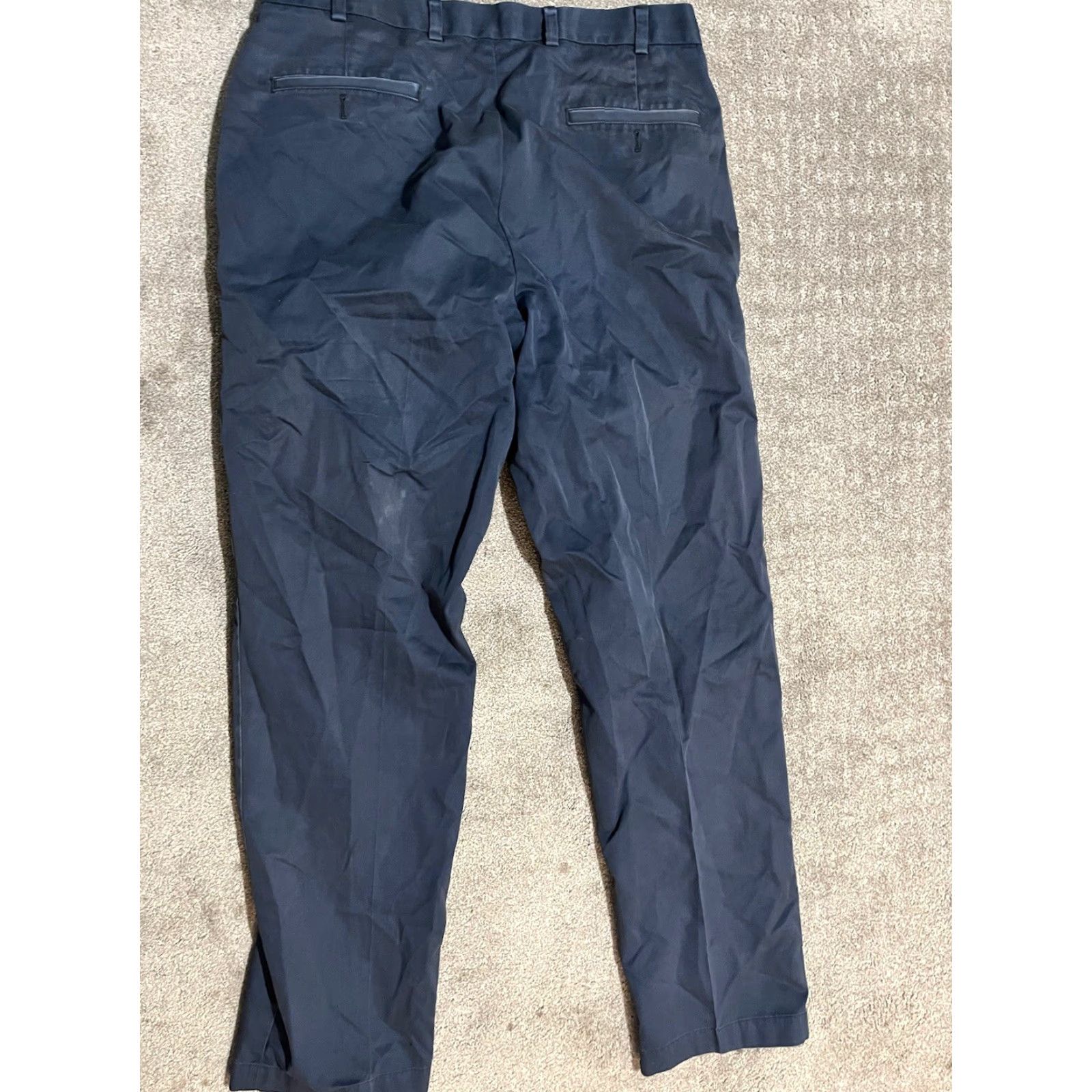 Brooks Brothers BROOKS BROTHERS Lightweight Chino Pants 36x34 Navy Blue Distressed Mens Size US 36 / EU 52 - 3 Thumbnail