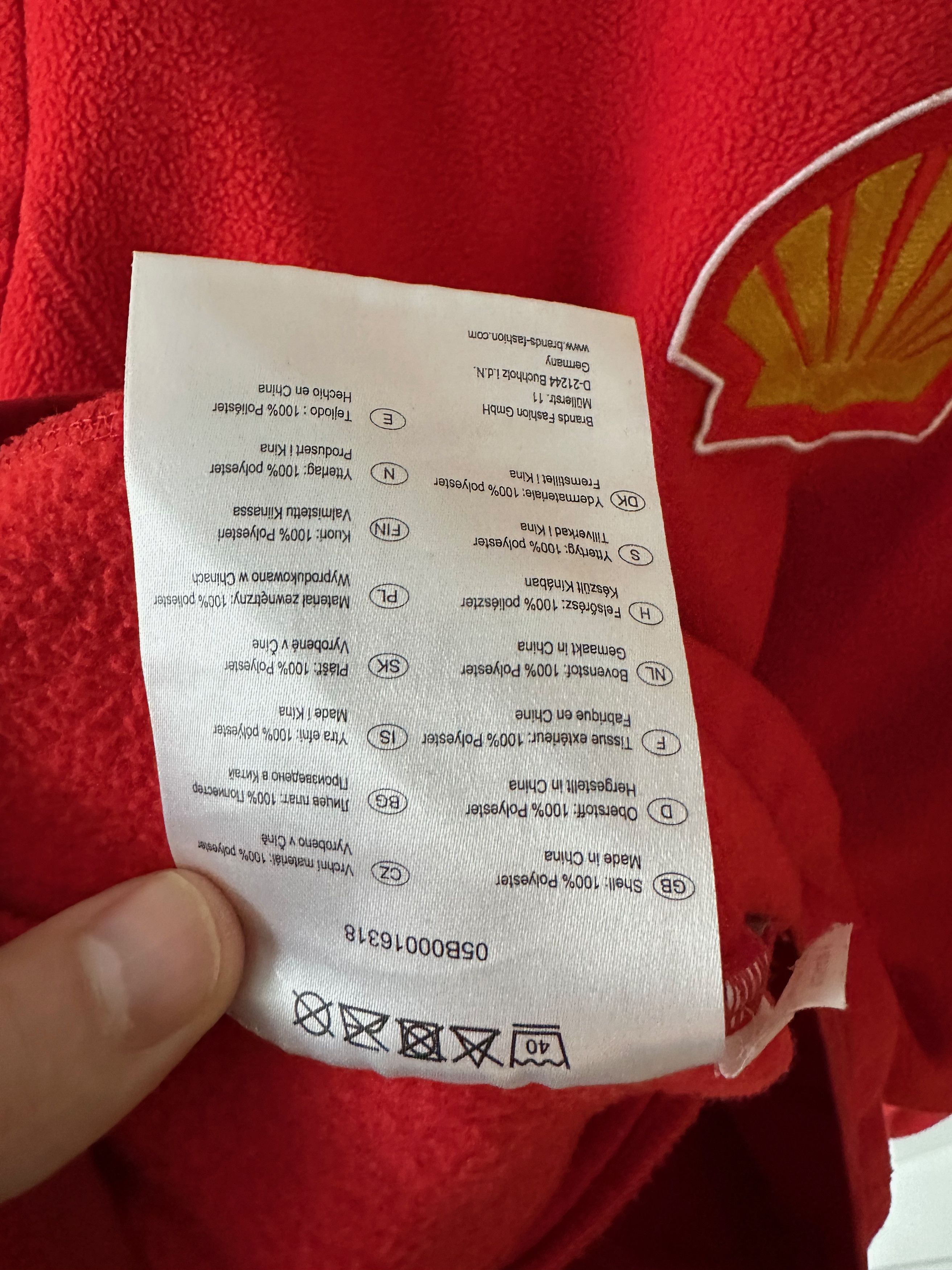 Ferrari Ferrari Shell Scuderia fleece full zip jacket pullover Size US M / EU 48-50 / 2 - 11 Thumbnail