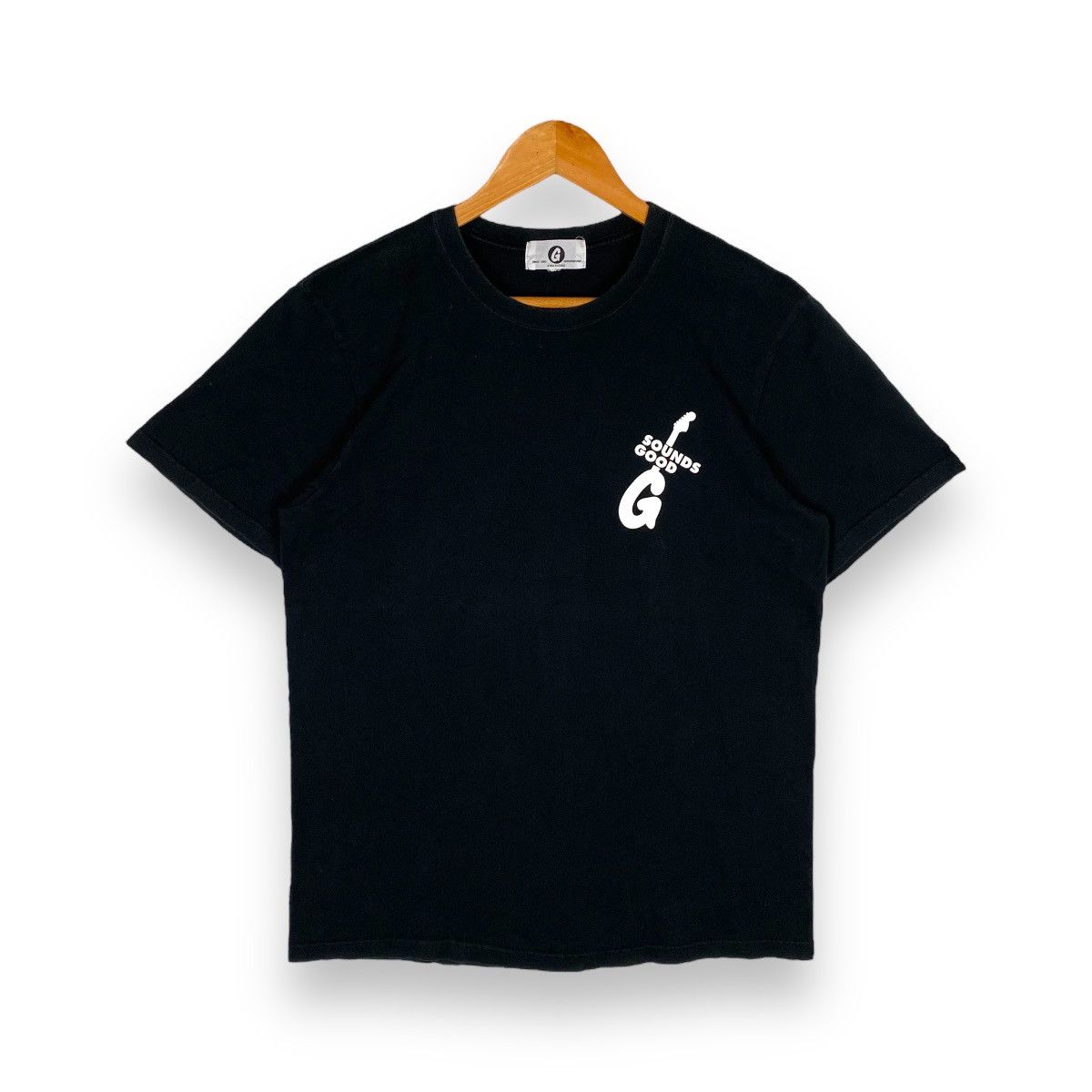 image of Vintage Goodenough Sounds Good Tee in Black, Men's (Size Medium)