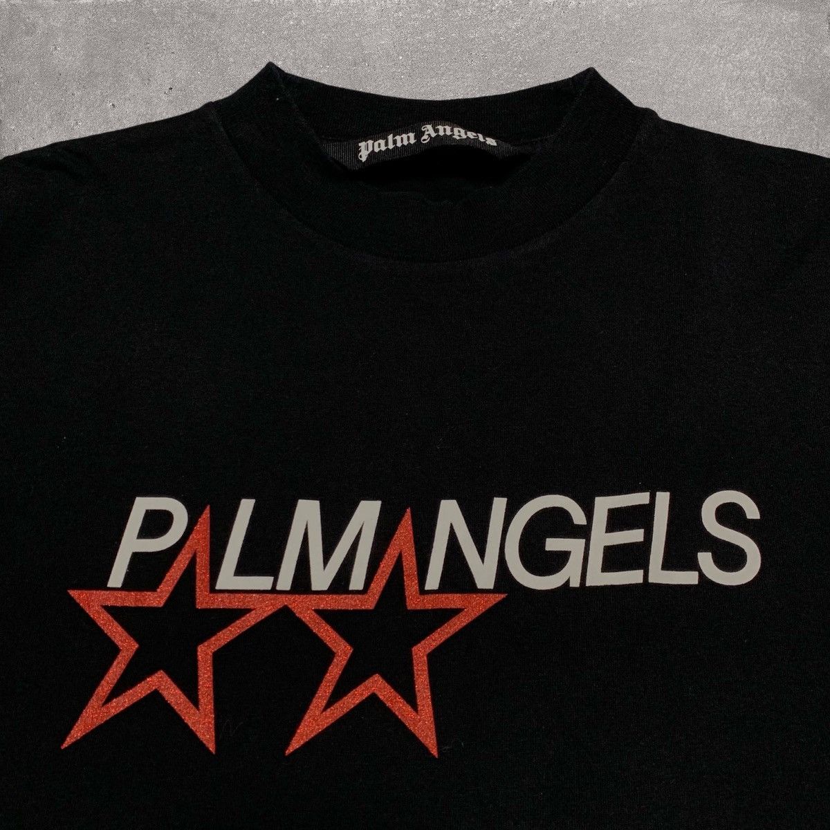 Palm Angels Palm Angels Small Star Graphic Black Tee Size US S / EU 44-46 / 1 - 2 Thumbnail