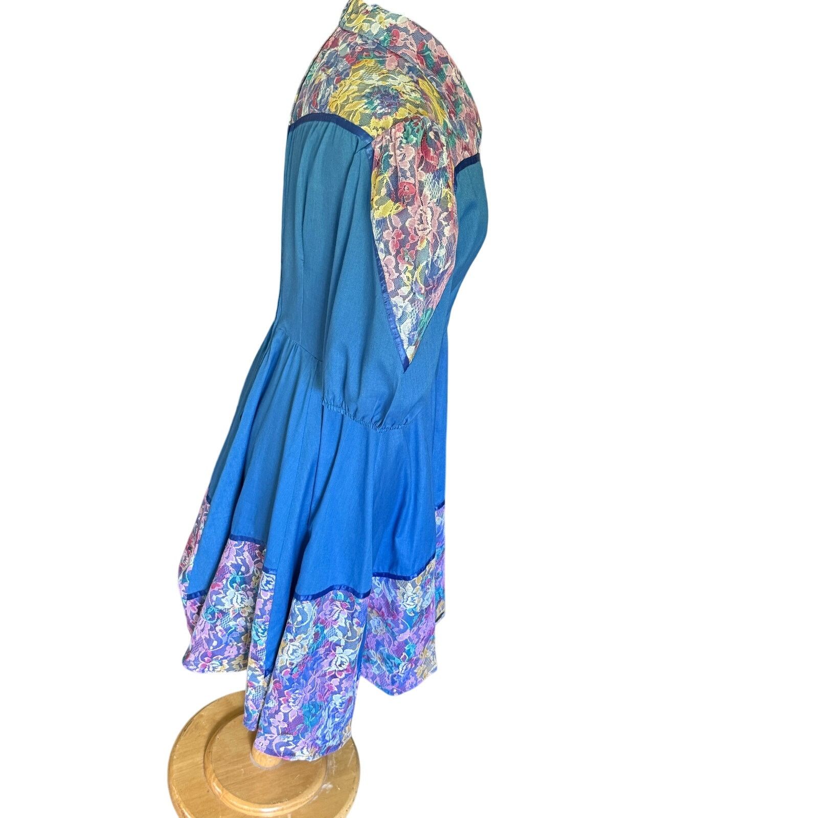 Vintage Vintage 60’s Jeri Bee Blue Purple Square Dancing Dress Med L Size M / US 6-8 / IT 42-44 - 6 Thumbnail