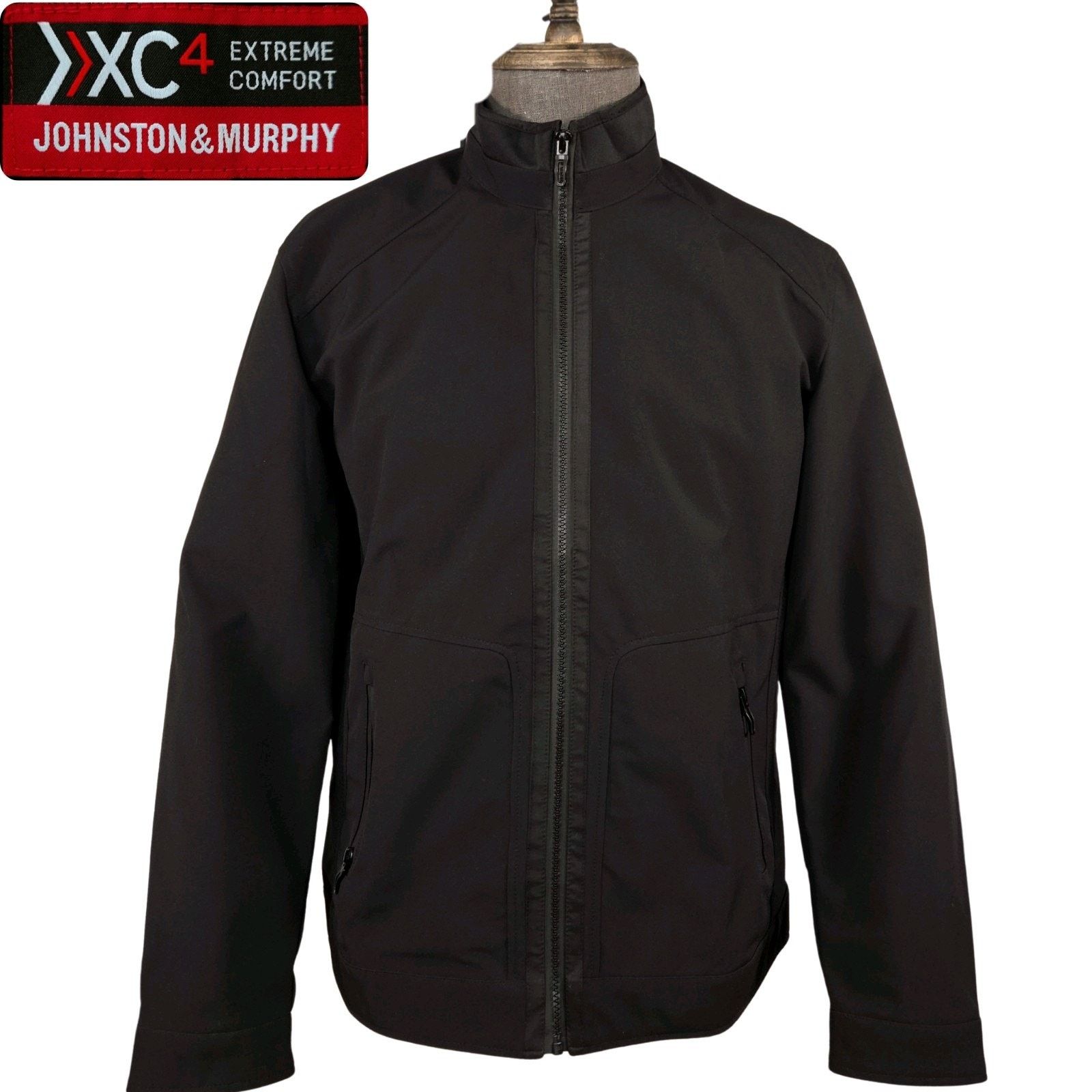 Johnston & Murphy Johnston Murphy XC4 Jacket Mens Medium Black Full Zip Size US M / EU 48-50 / 2 - 1 Thumbnail