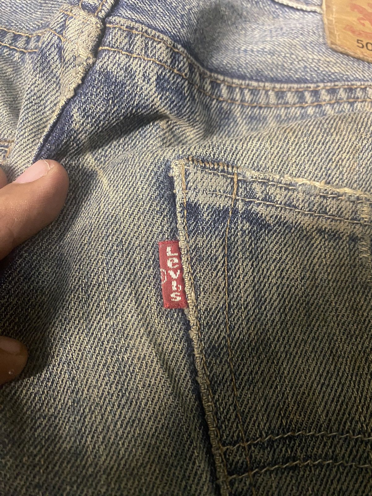 Levi's × Vintage Vintage Levis 501 Rusty Blue Denim Size US 32 / EU 48 - 11 Thumbnail