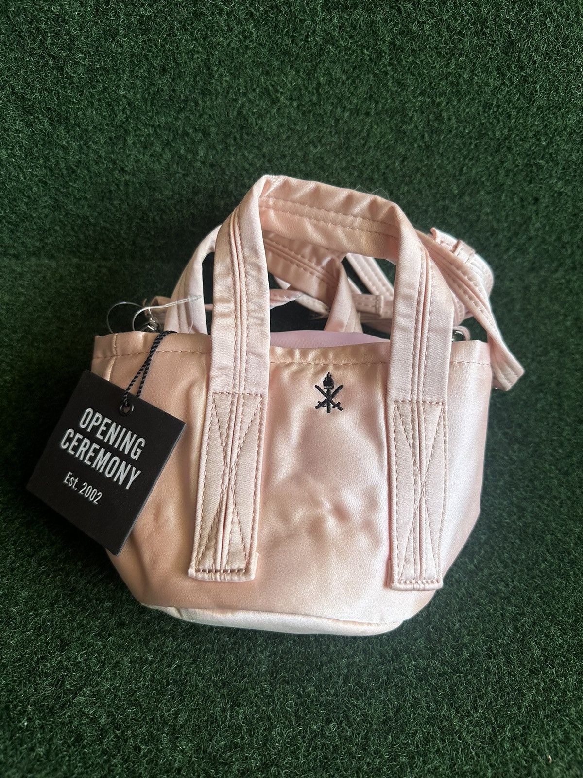 Opening Ceremony Pink Satin Mini Bucket Bag, Women's
