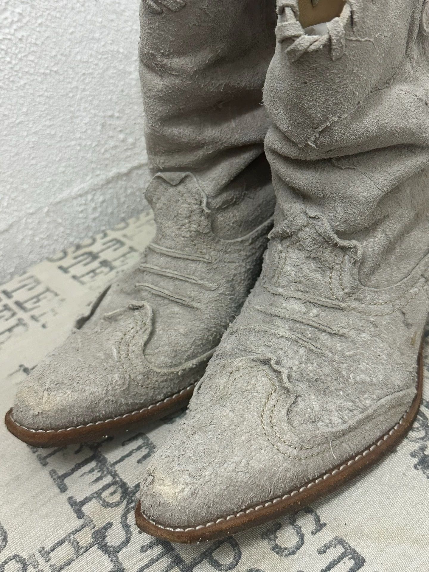 Junya Watanabe Junya Watanabe W Pointed Toe Suede Strap Bow Boot L Size US 7.5 / IT 37.5 - 6 Thumbnail