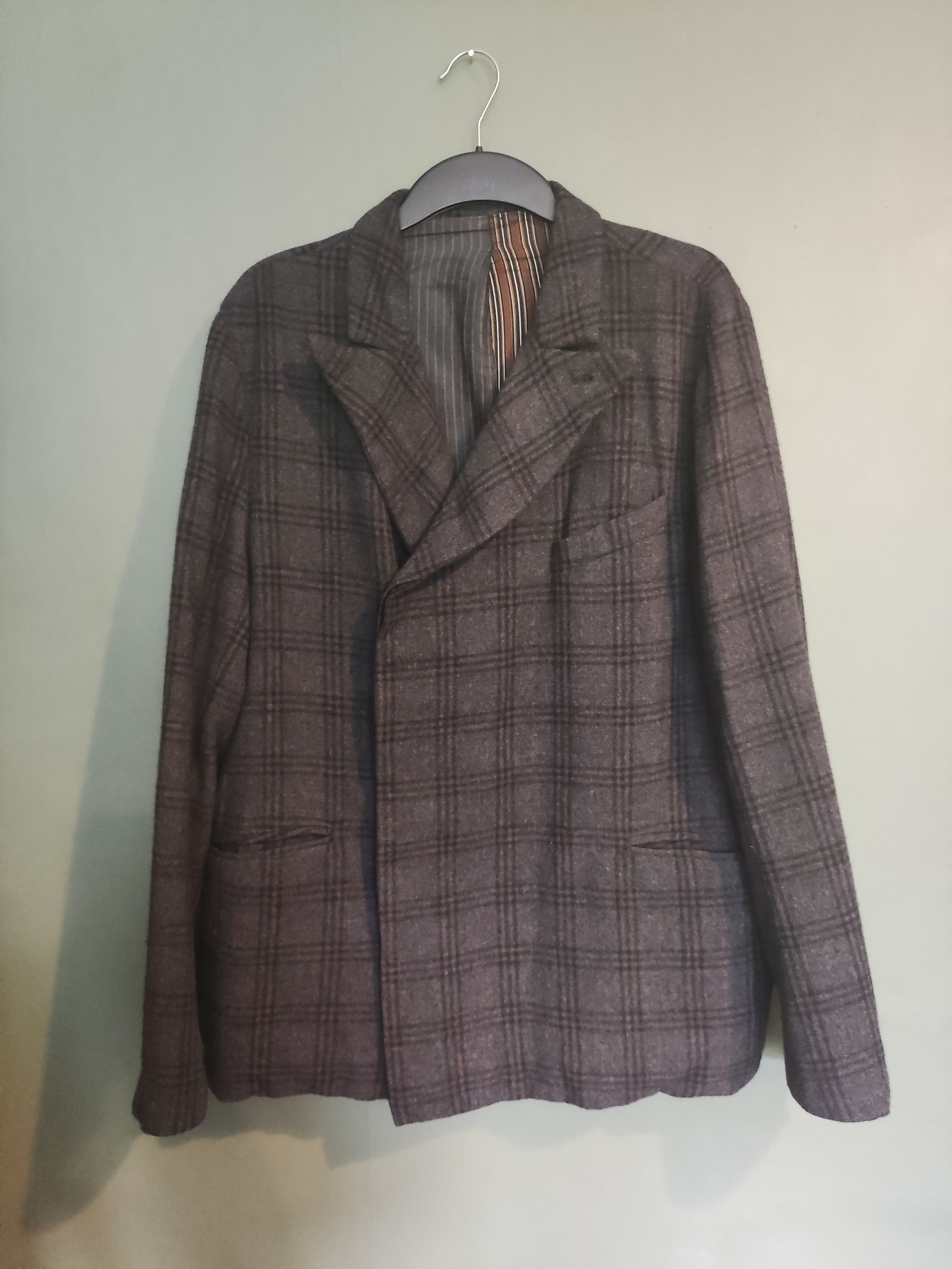 image of Geoffrey B Small Fw16 Cashmere Silk Heavy Blazer in Grey, Men's (Size Large)