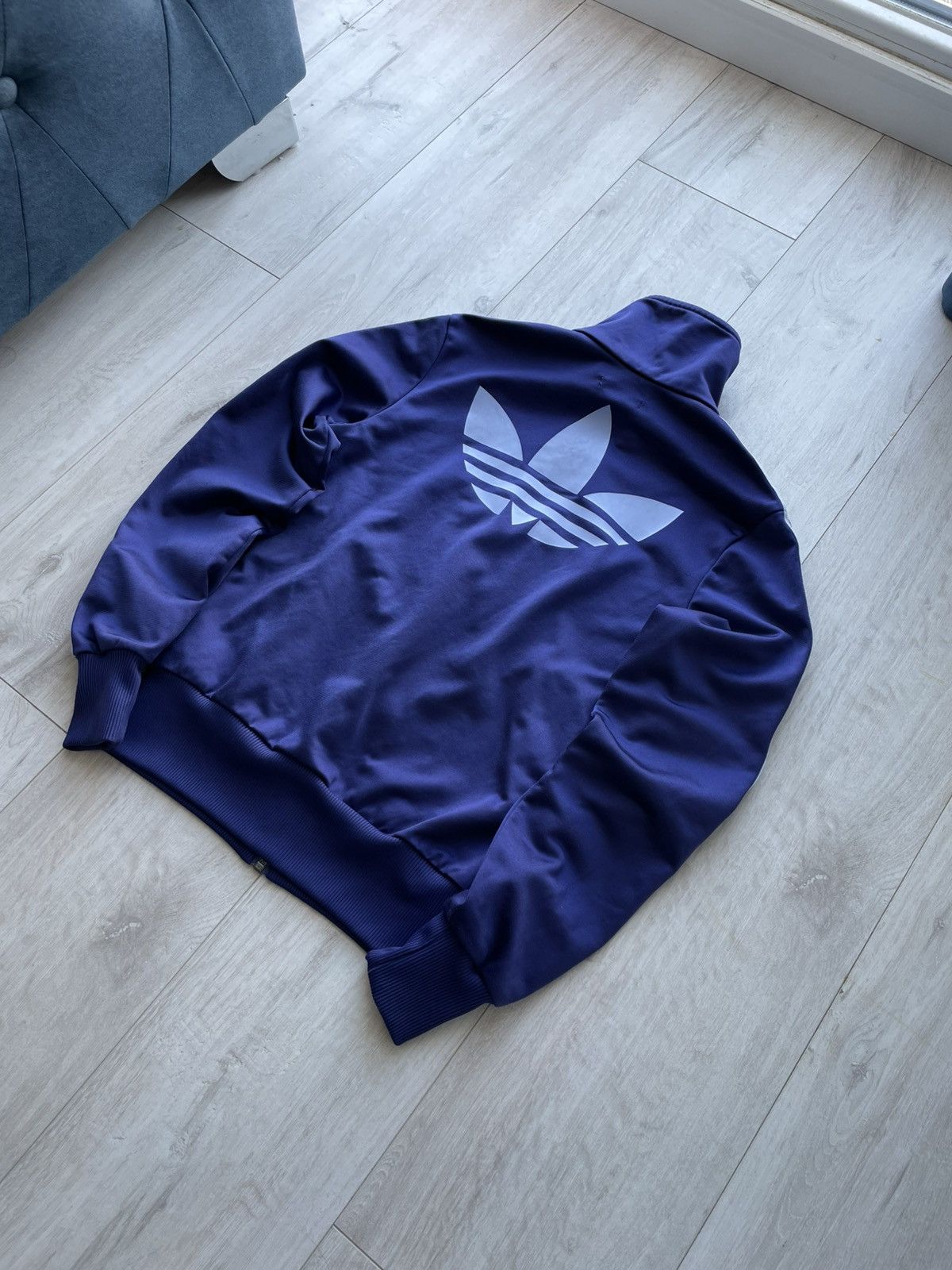 Adidas Vintage 00’s Adidas Firebird Y2K Big Logo Track Jacket RARE Size S / US 4 / IT 40 - 2 Thumbnail
