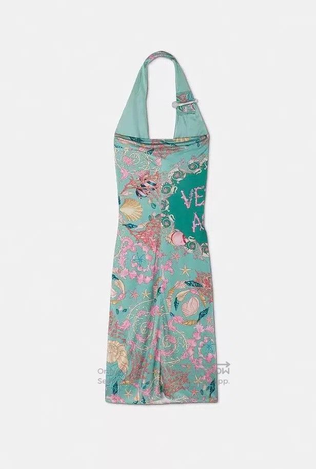 Versace Versace Ocean-themed printed halter neck dress Size S / US 4 / IT 40 - 2 Thumbnail