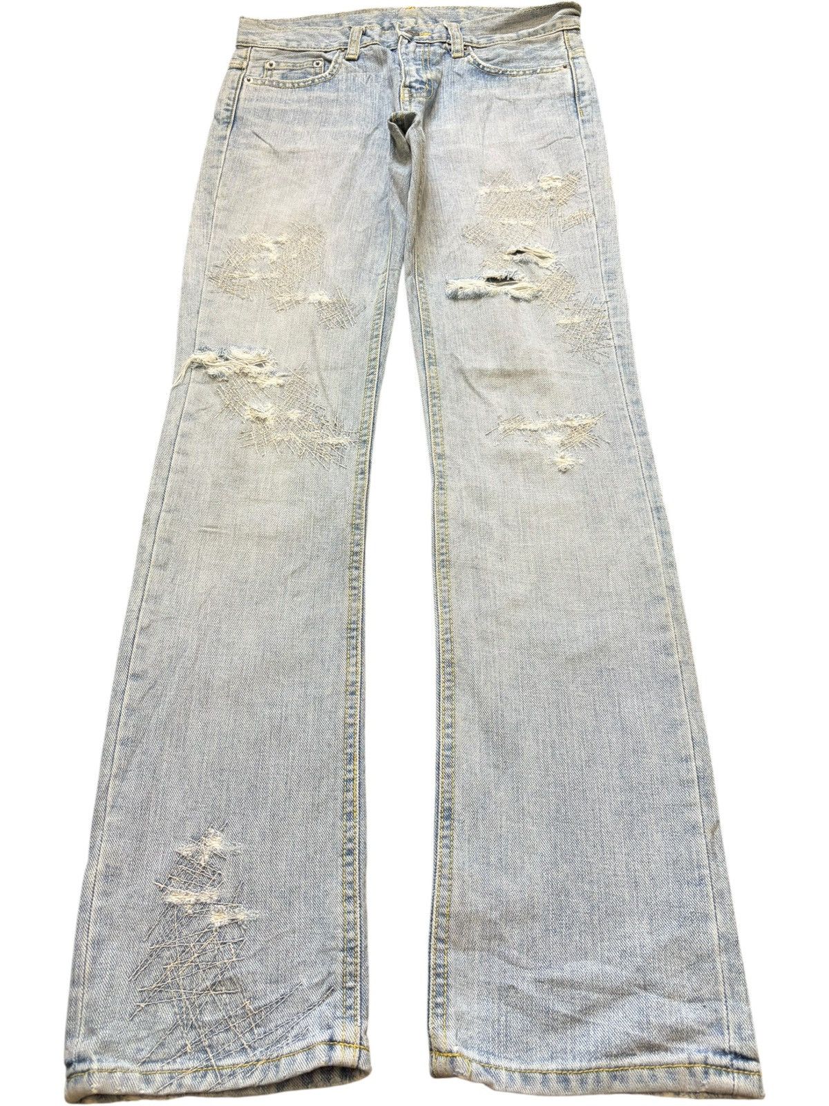 Diesel Vintage Japanese Brand Distressed Flare Jeans Size 28" / US 6 / IT 42 - 1 Thumbnail