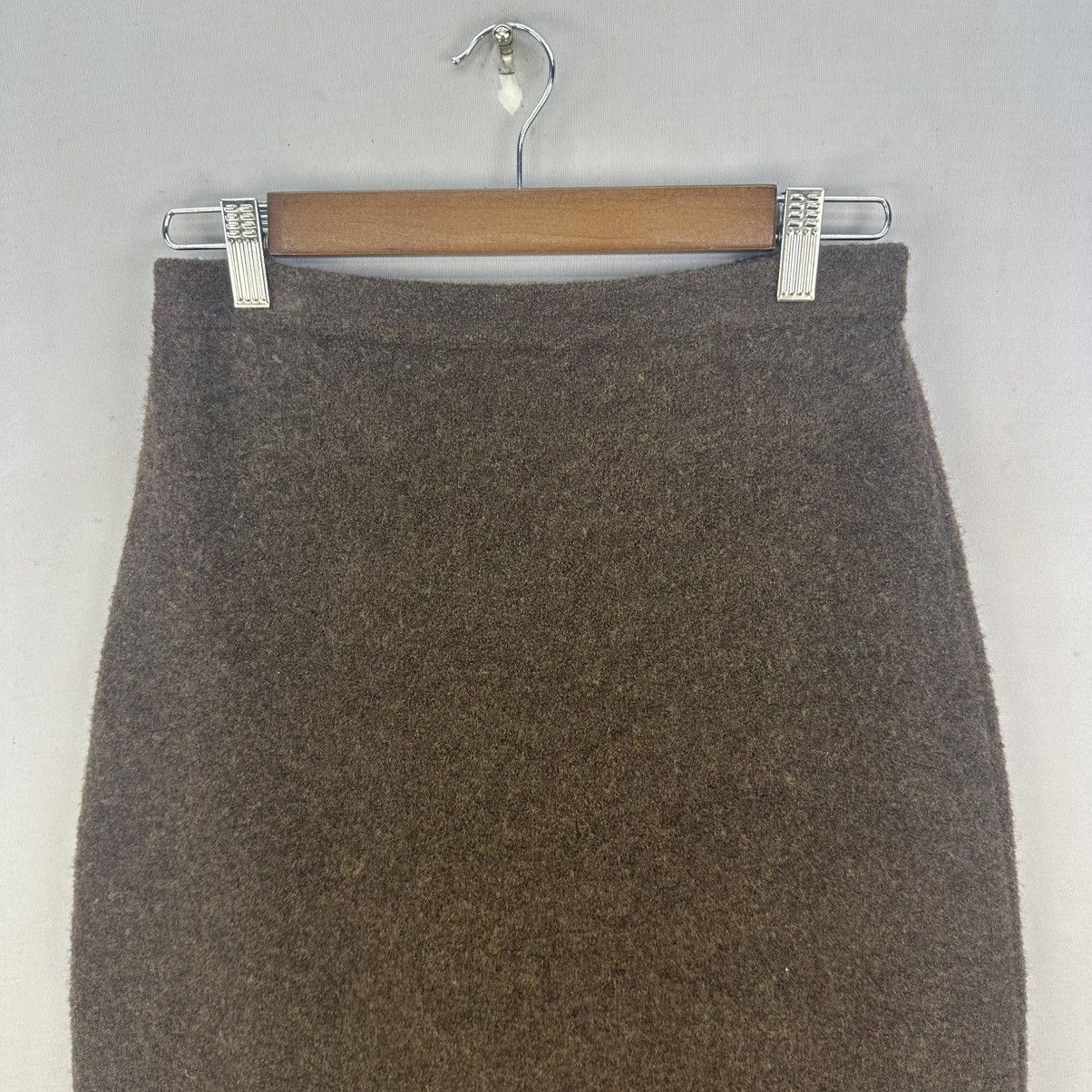 Other Vintage 90s Wool Midi Skirt Made in Italy Size 26” - 30” Size 29" - 2 Thumbnail