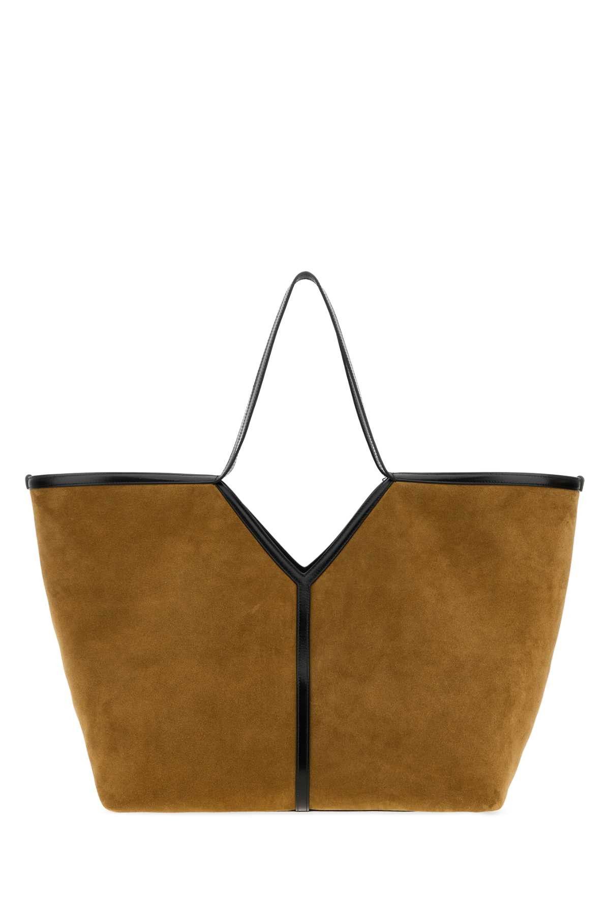 Saint Laurent Paris Biscuit Suede Y Shopping Bag Size ONE SIZE - 1 Thumbnail