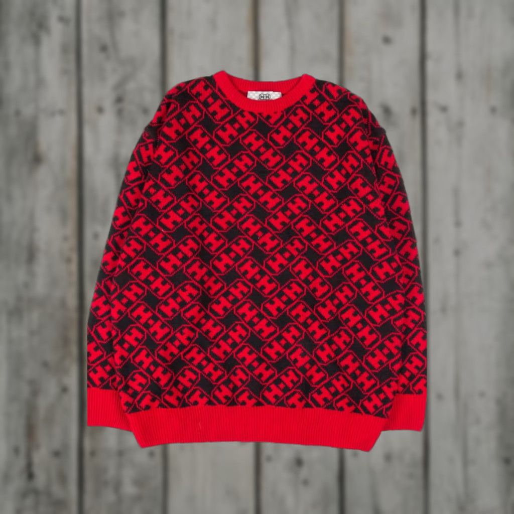 Vintage VINTAGE 80s Sweater H-H XX-Large Acrylic Women's Mens Ragstock 1954 27 Chest 32 Length Size XXL / US 16-18 / IT 52-54 - 1 Thumbnail