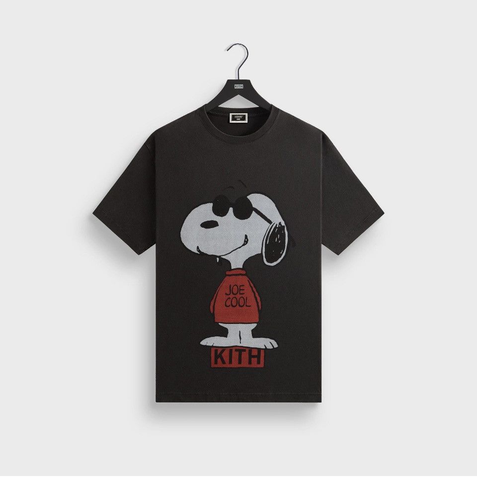 Kith × Peanuts Kith for Peanuts Joe Cool Vintage Tee Black T