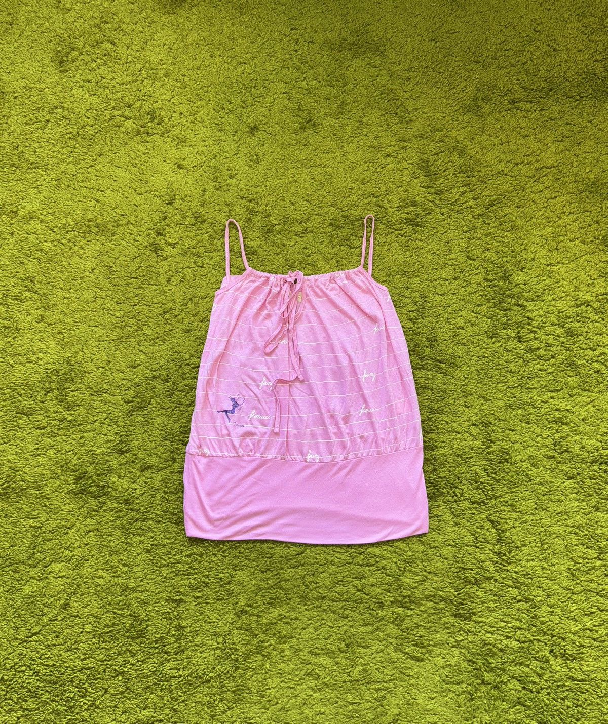 Fiorucci Fiorucci 1990s vintage Fairy logo striped cami tank top Size L / US 10 / IT 46 - 1 Thumbnail