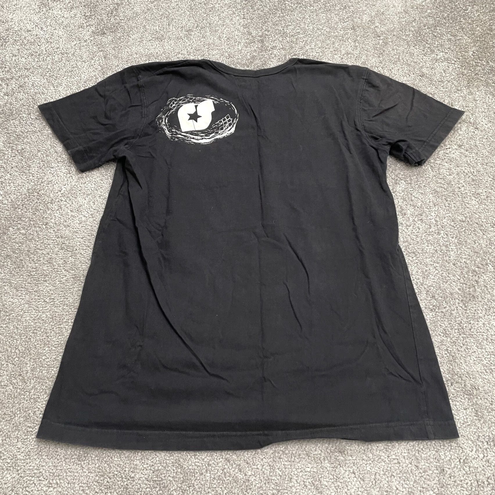 Vintage VINTAGE Ridestar Black T-Shirt Womens XL Crew Neck Short Sleeve Cotton Graphic Print 90s Punk Retro Rock Casual Tee Size XL / US 12-14 / IT 48-50 - 2 Thumbnail