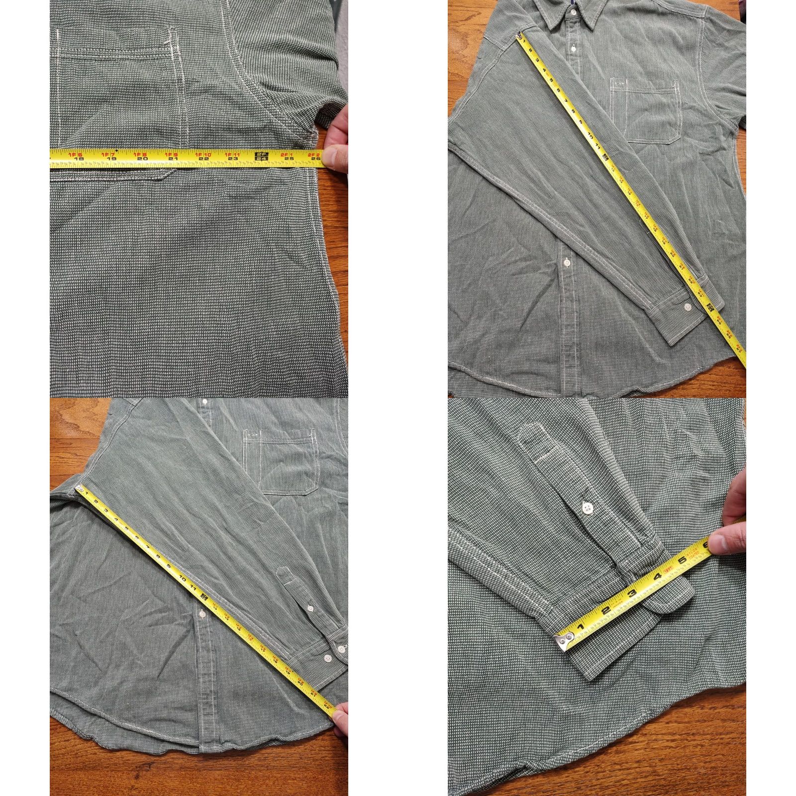 Gap VINTAGE GAP Shirt Mens Tag XL Green 90s Dad Button Up Thick Heavyweight 100% Cotton Size US XL / EU 56 / 4 - 8 Thumbnail