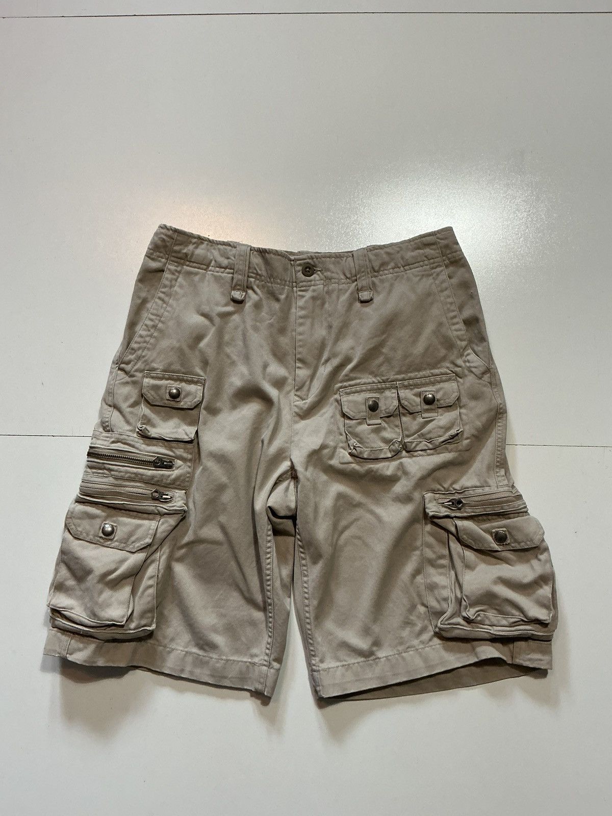 Polo Ralph Lauren Vintage Polo Ralph Lauren Paratrooper Fatigue Cargo Shorts Size US 33 - 1 Thumbnail