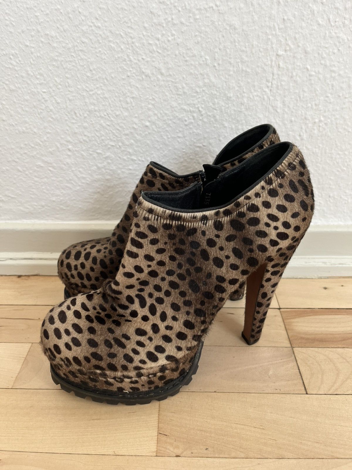 Alaia Archive Alaïa Leopard Calf Hair Platform Boots IT 40 Size US 10 / IT 40 - 3 Thumbnail