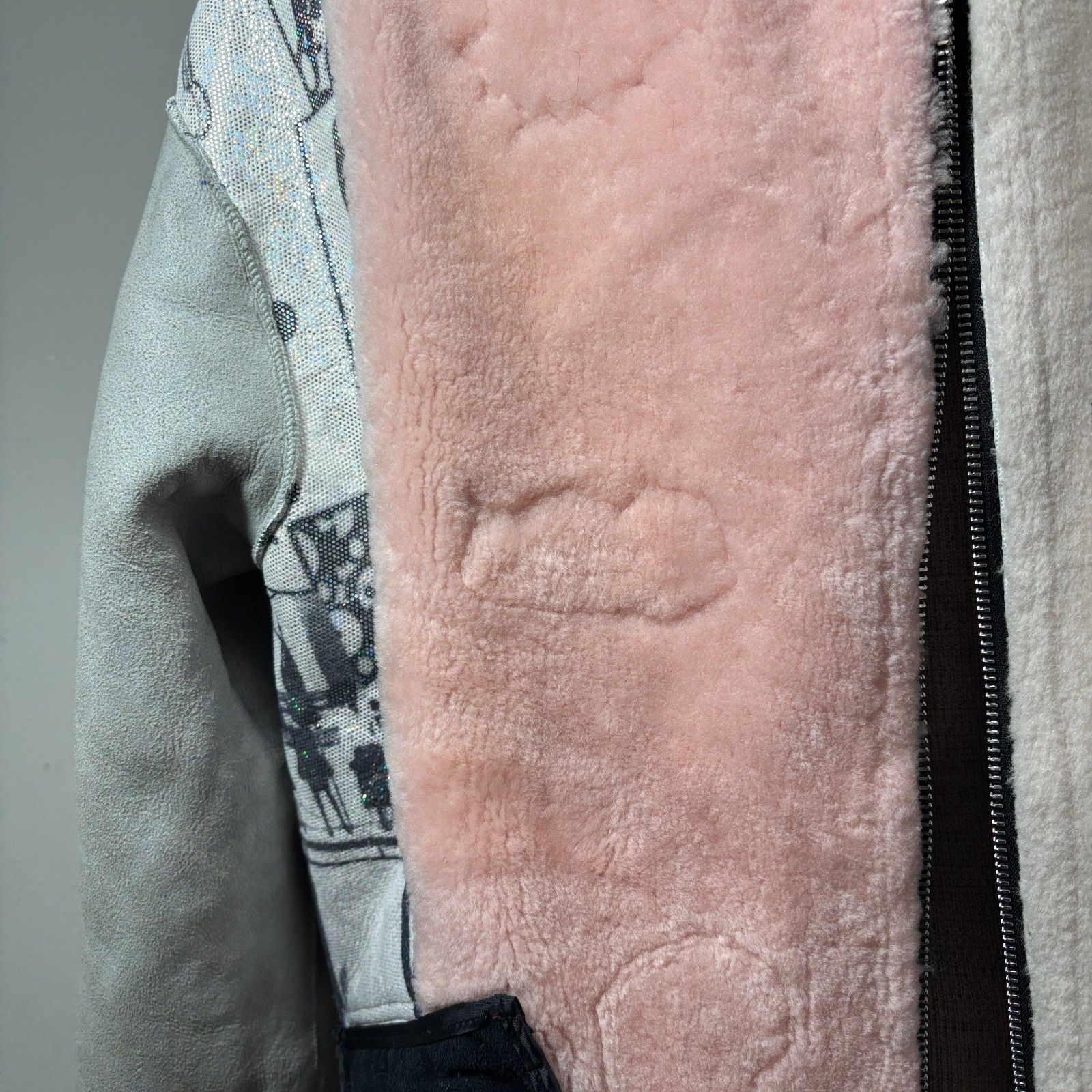 Other Rare Patchwork Shearling Jacket Bomber One Size Fits All NEW Size M / US 6-8 / IT 42-44 - 17 Thumbnail