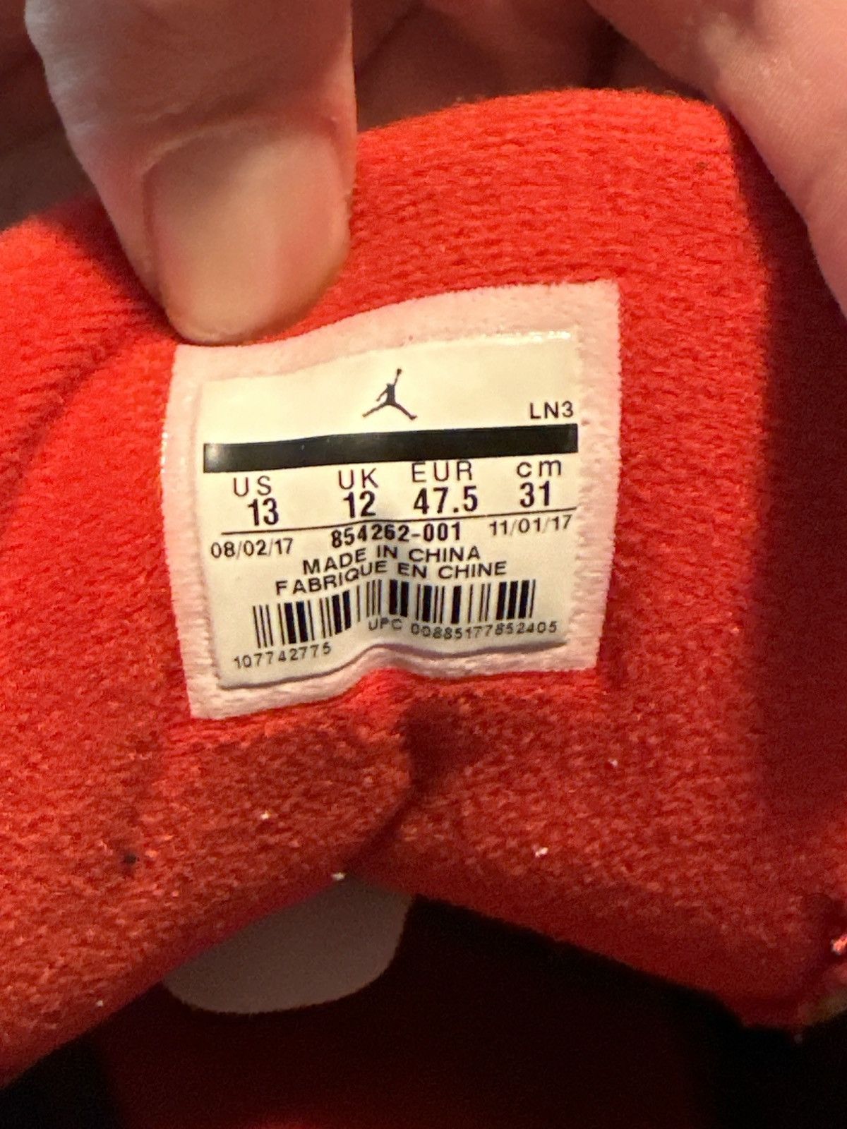 Jordan Brand 2018 Air Jordan 3 Retro OG Size US 13 / EU 46 - 17 Thumbnail